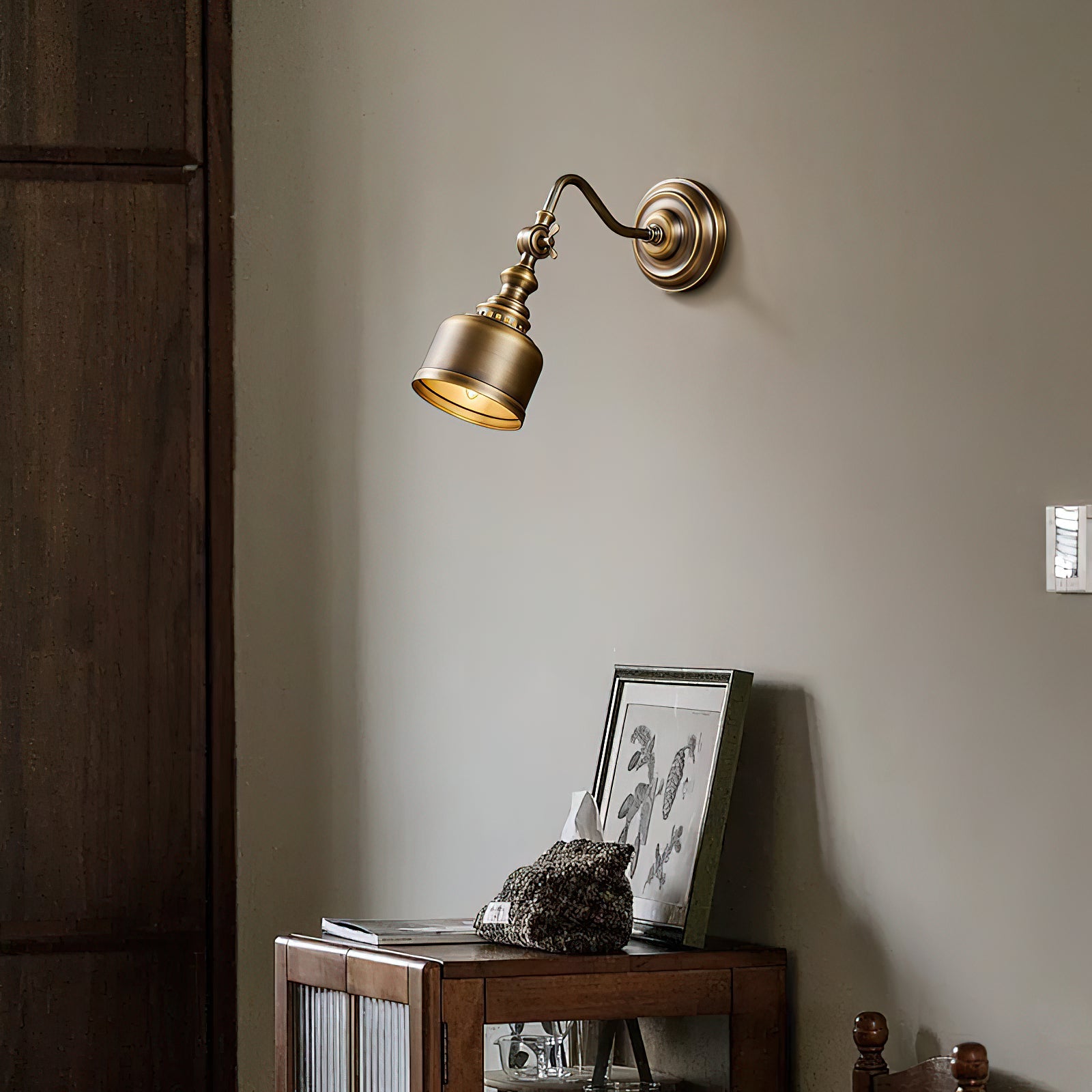 Aplique de pared vintage Nacarano