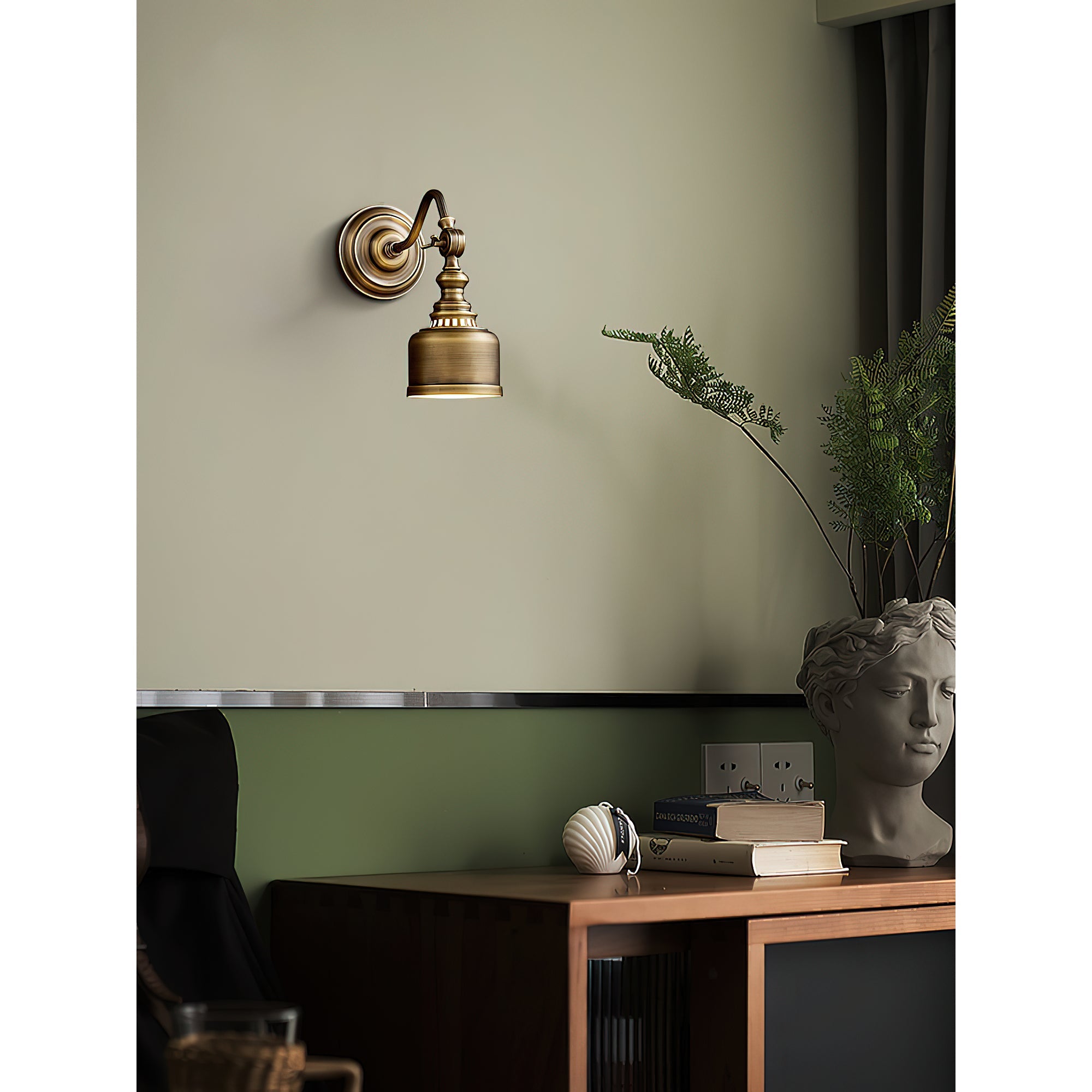 Aplique de pared vintage Nacarano