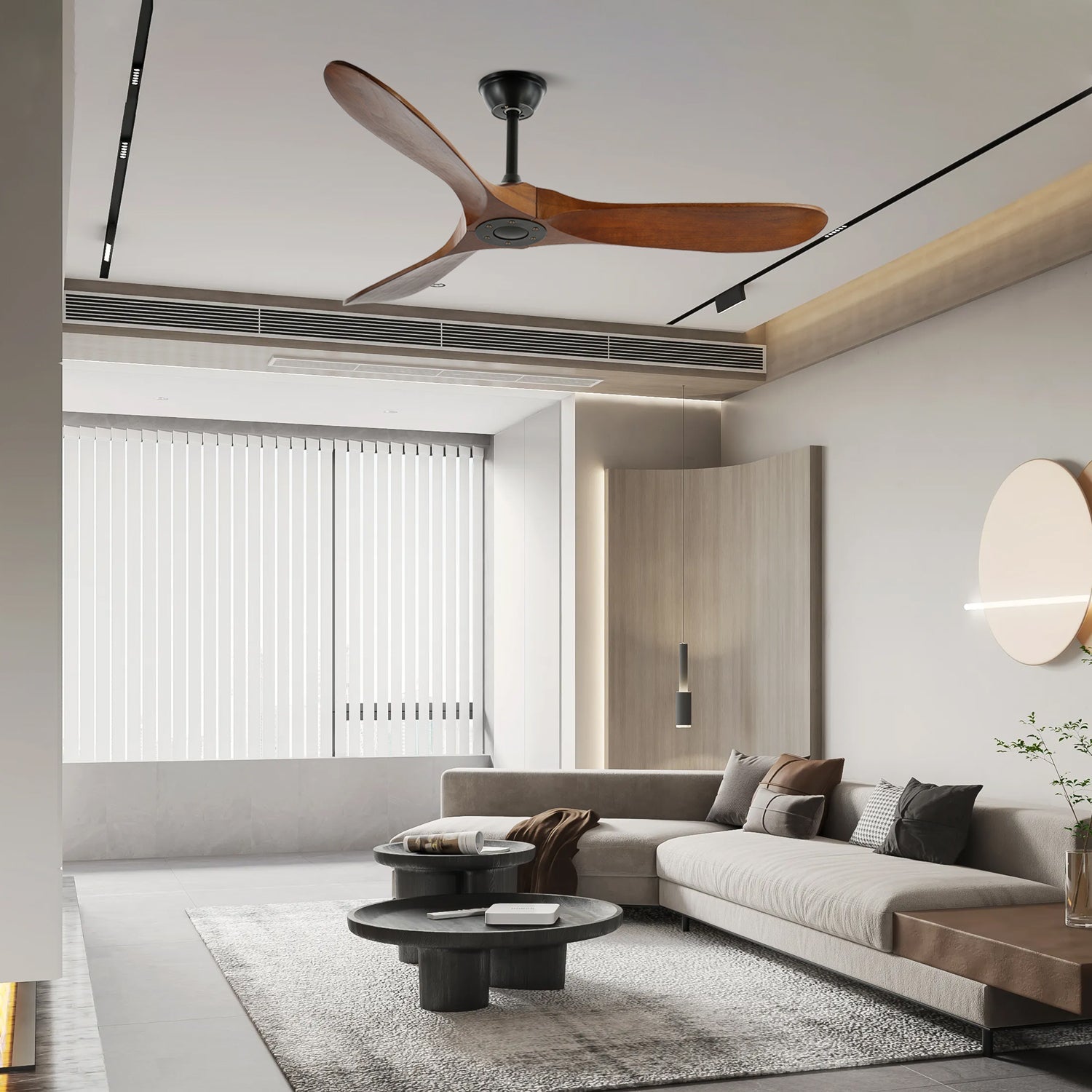 Ventilador de techo de madera Lorenna