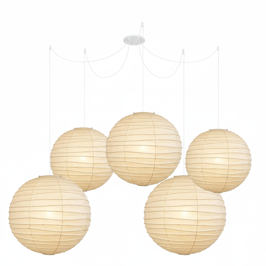 Lámpara colgante globo Florara