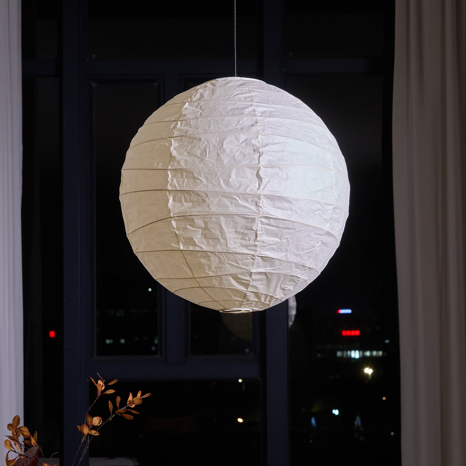 Lámpara colgante globo Florara