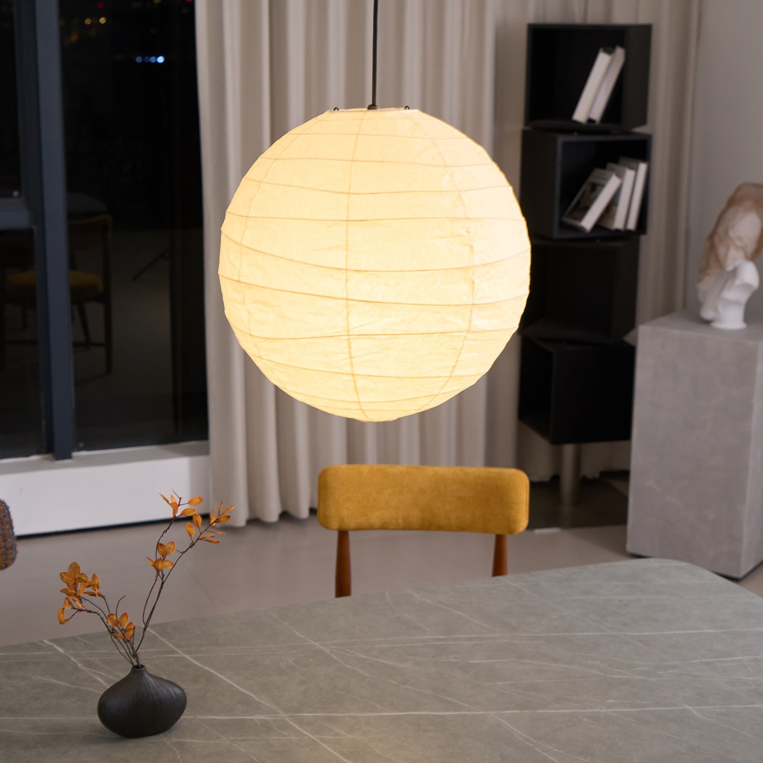 Lámpara colgante globo Florara