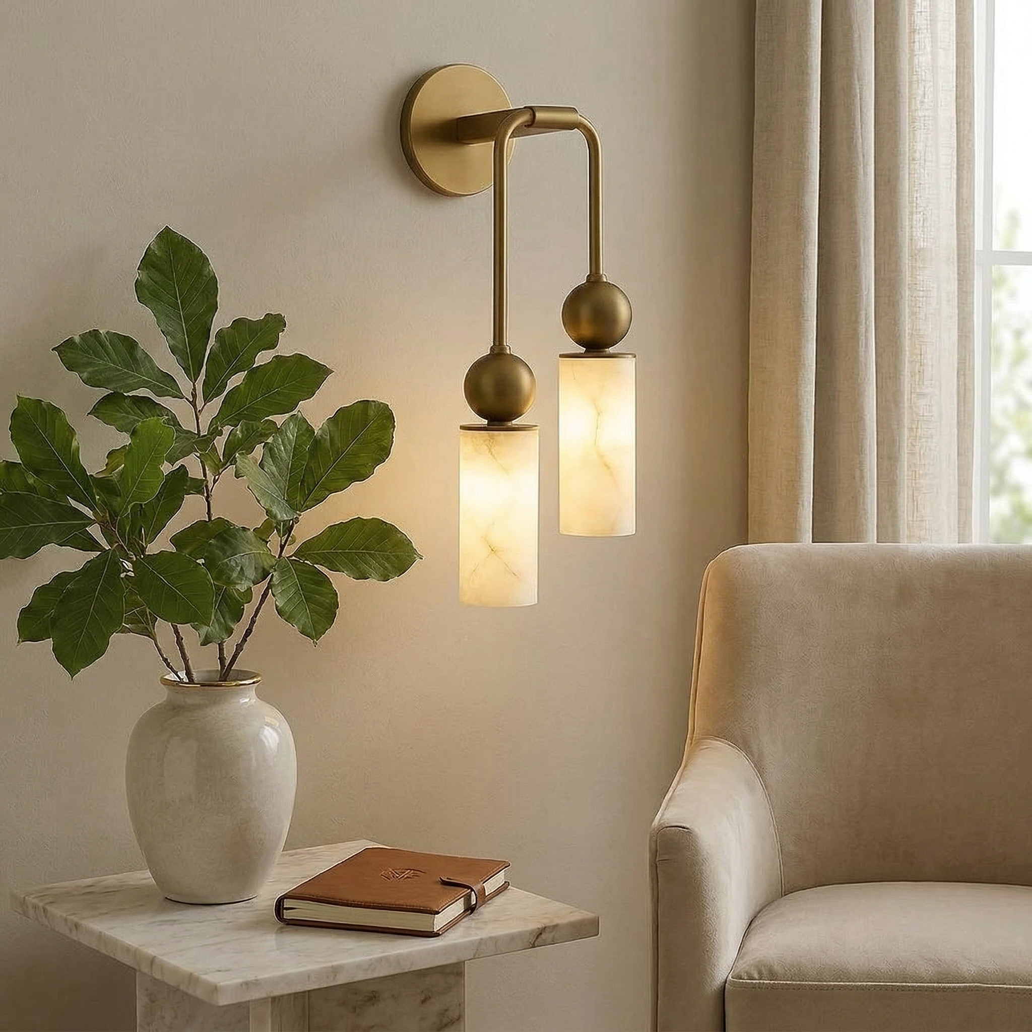 Aplique de pared Leco
