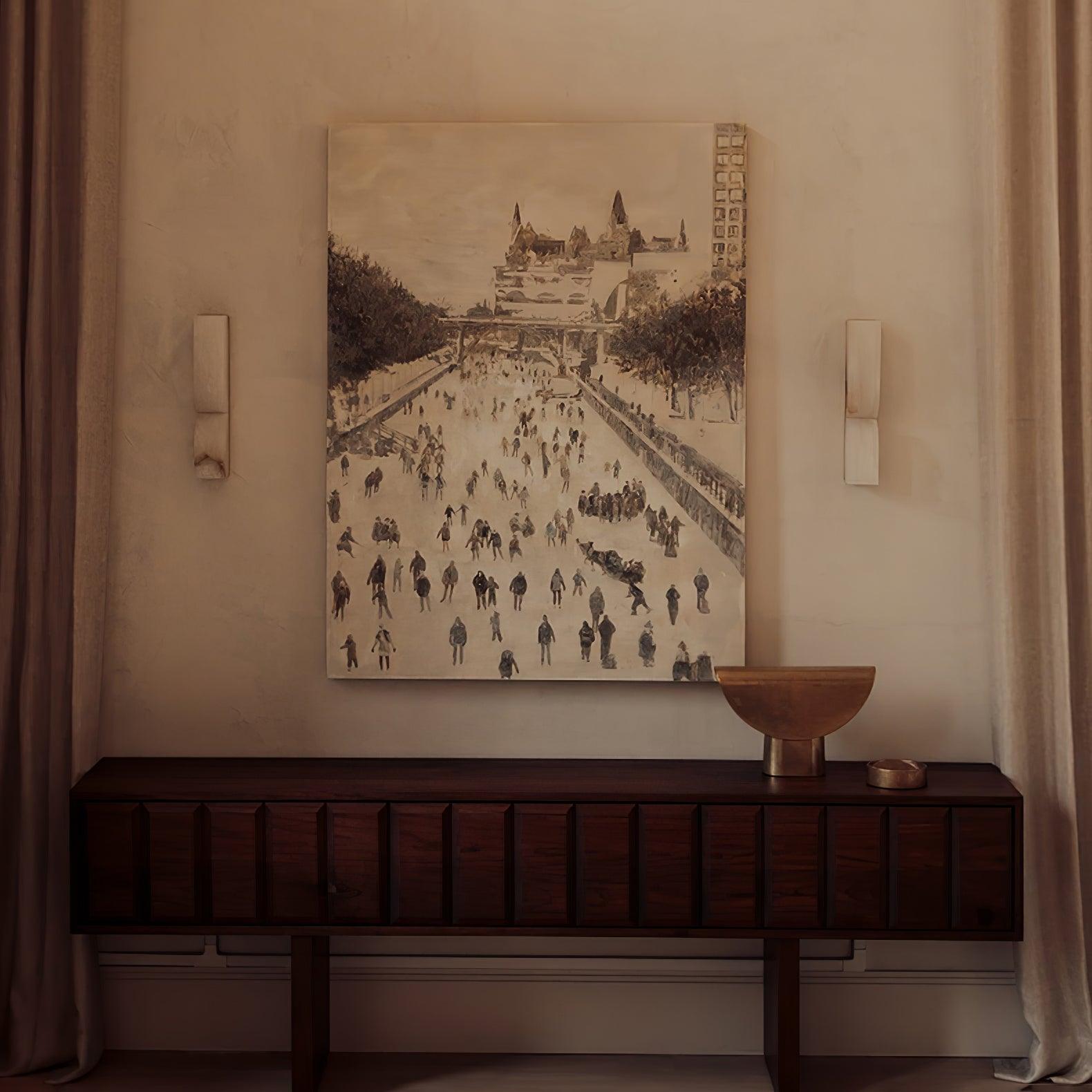 Lámpara de pared de alabastro Irelso