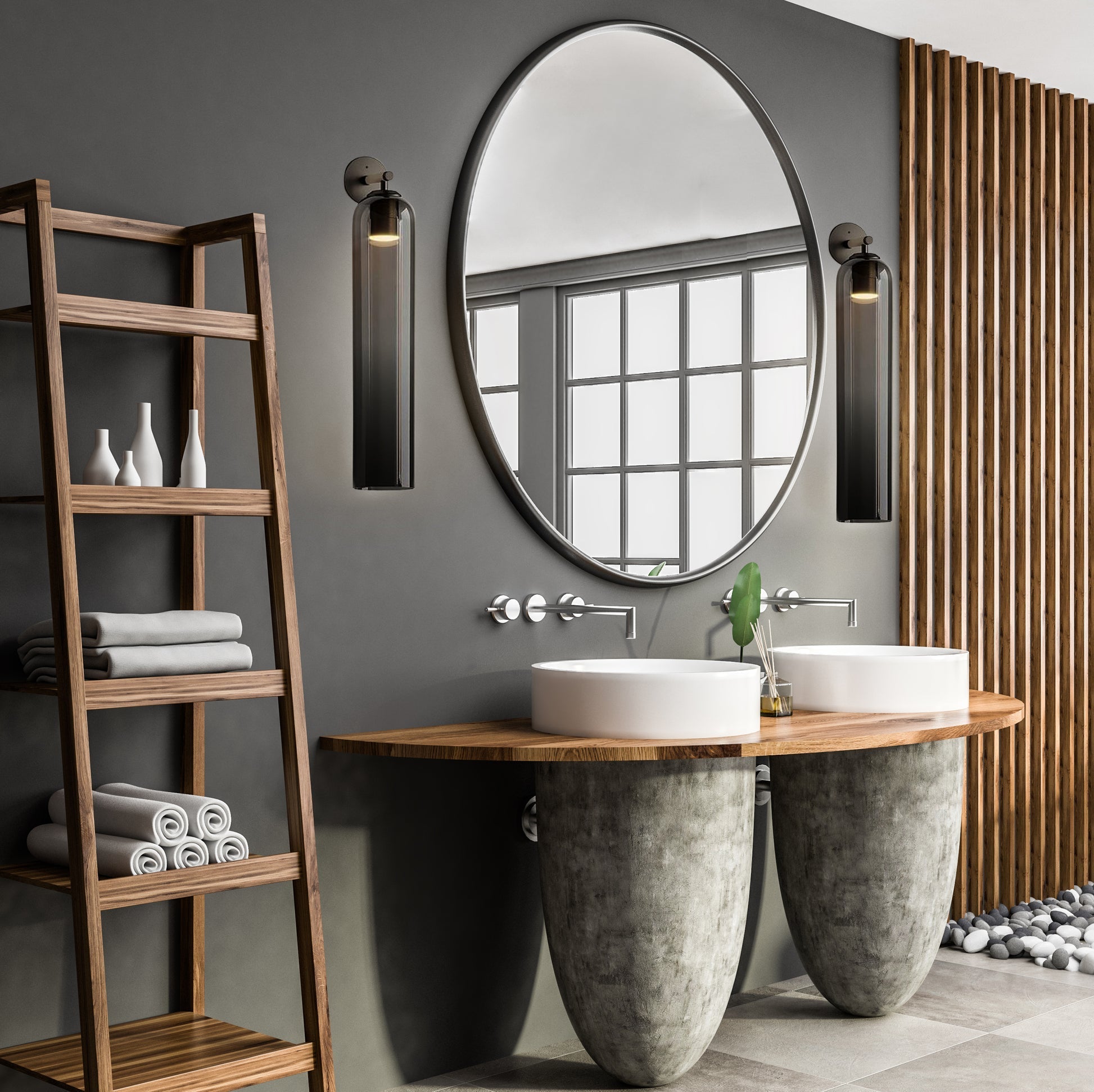 Aplique de pared tubular Lirioza