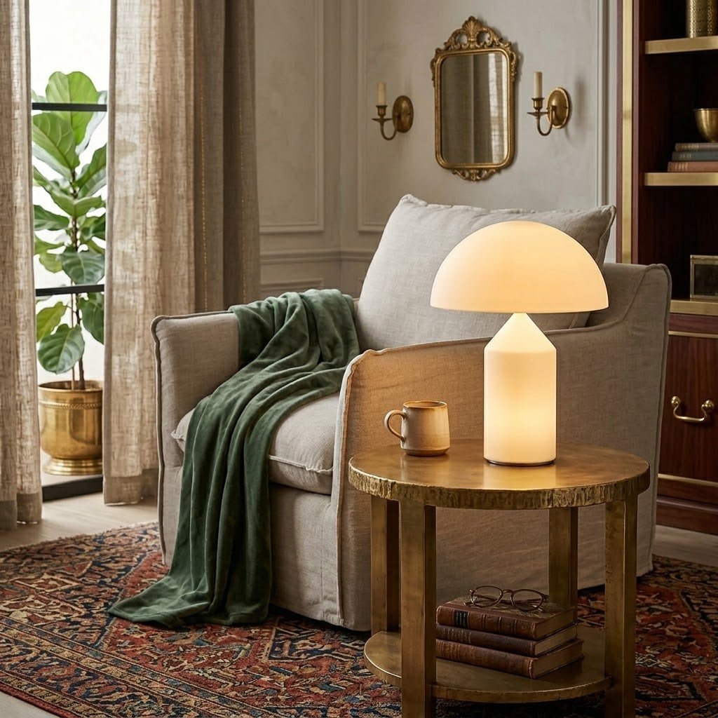 Lámpara de mesa tipo seta Dunaon