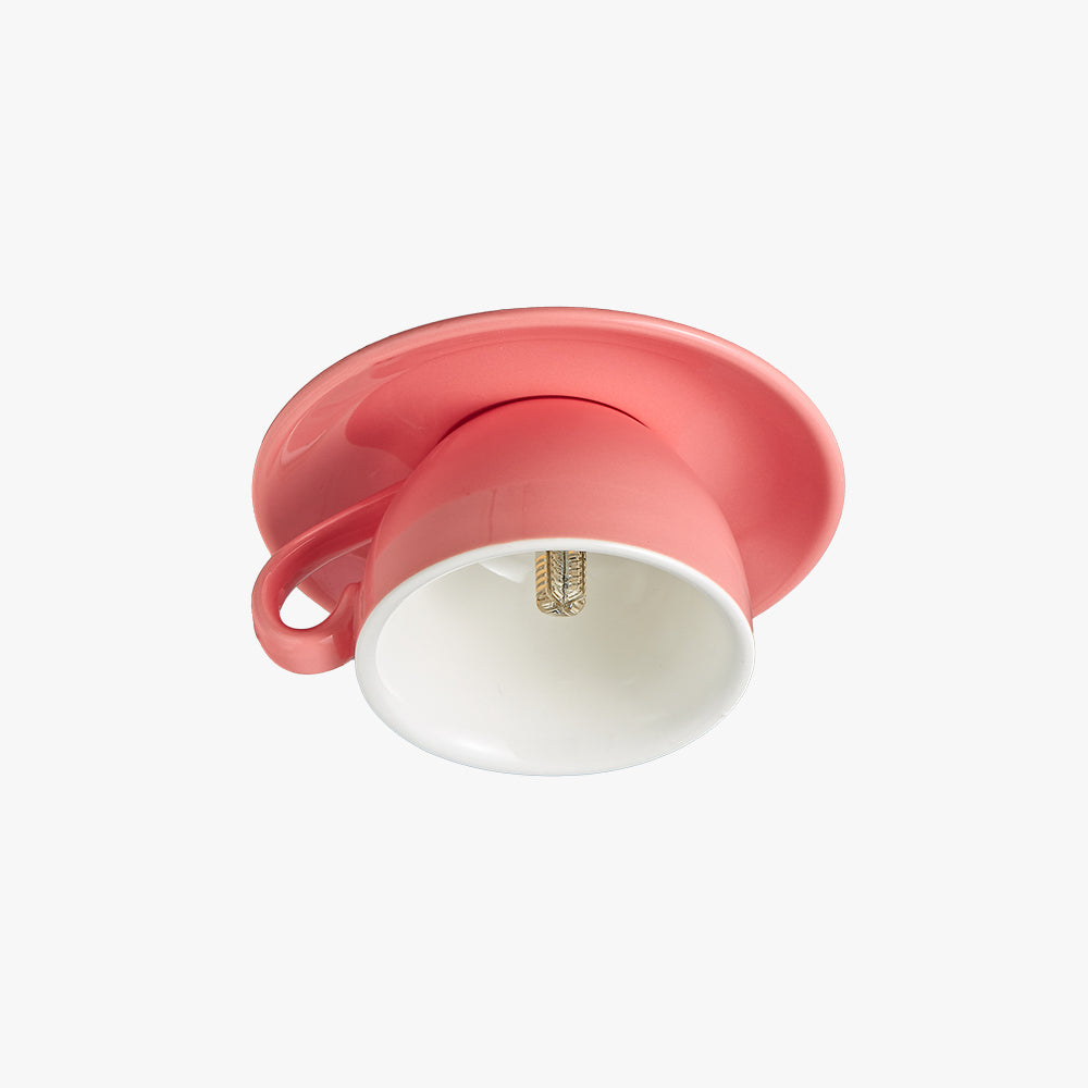 Lámpara de techo Arto con forma de taza de té