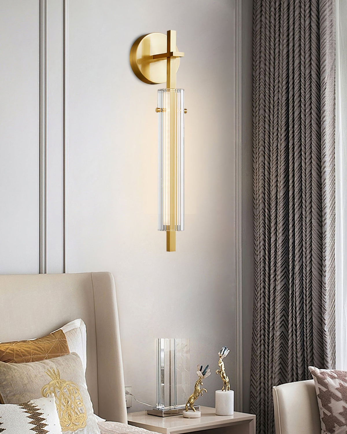 Aplique de pared lineal Ladorria