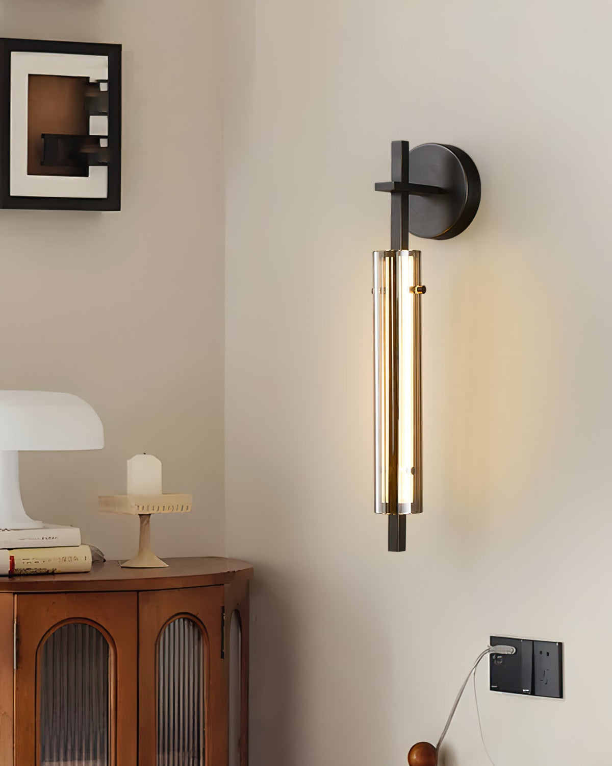 Aplique de pared lineal Ladorria