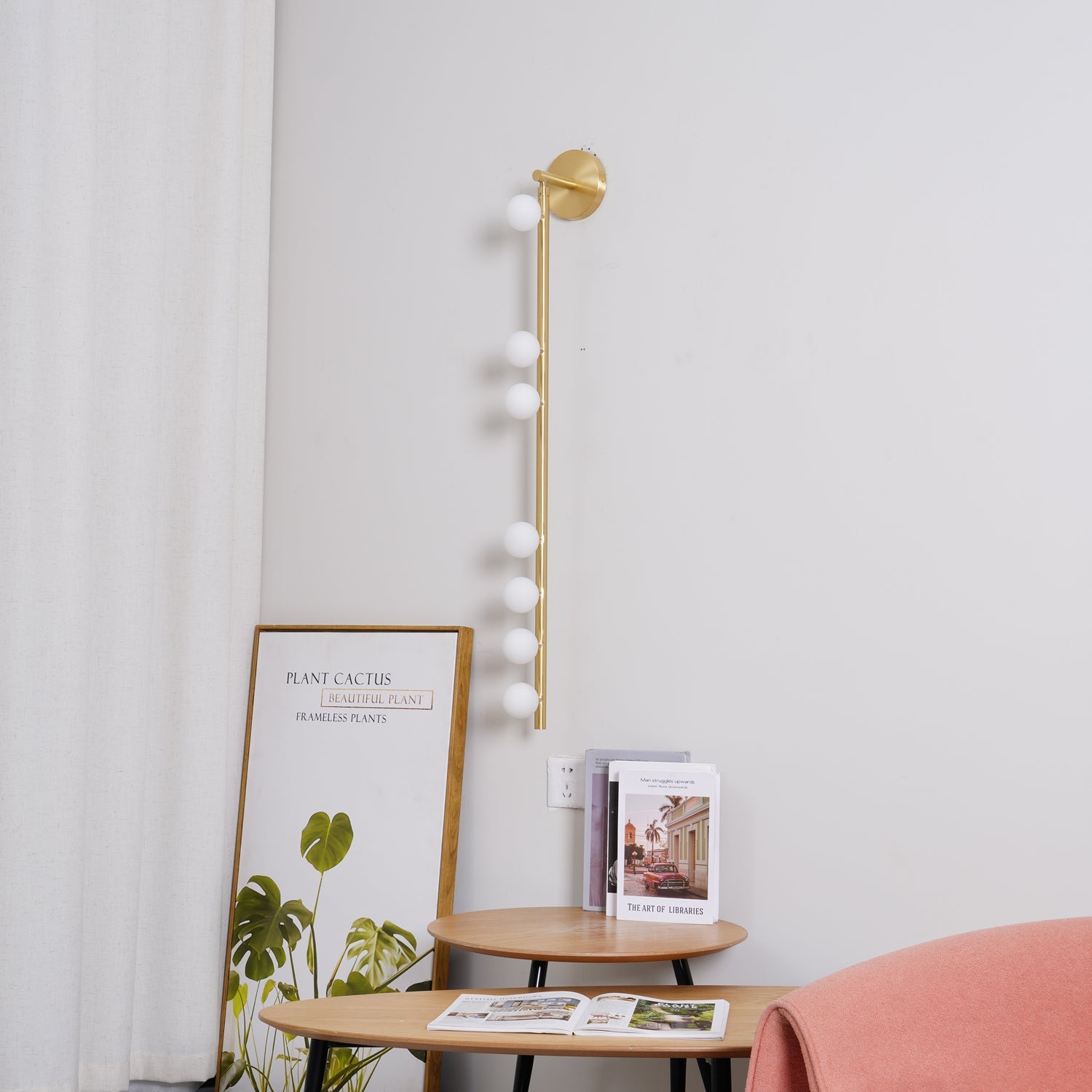 Aplique de pared tubular Masebel