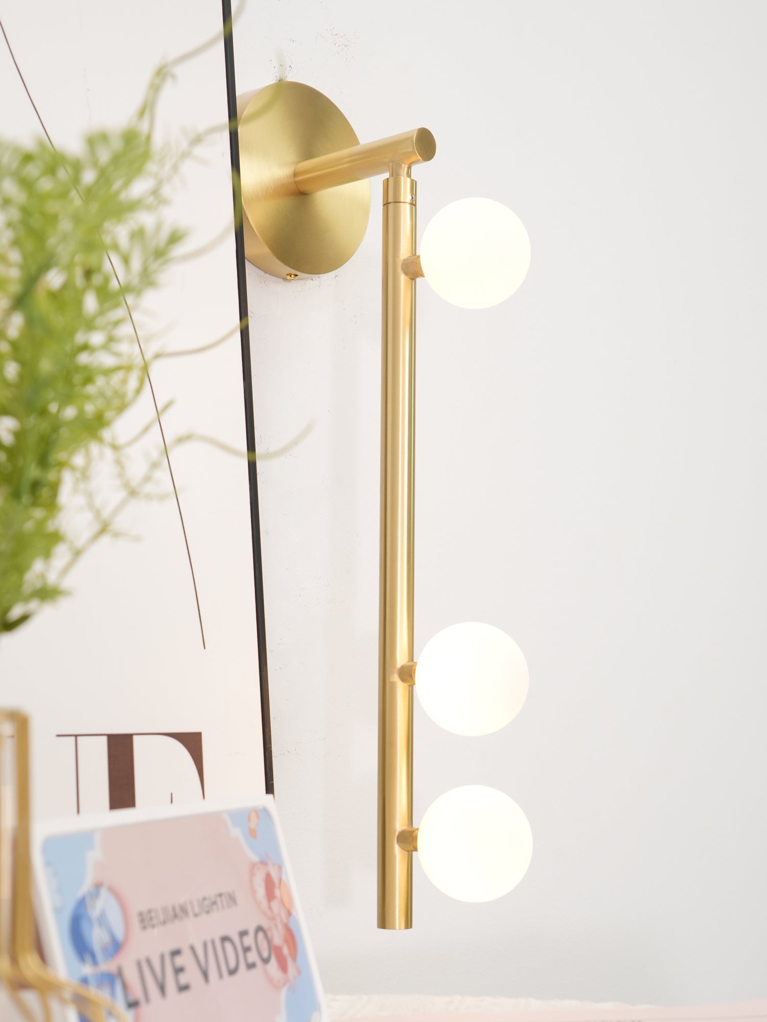 Aplique de pared tubular Masebel