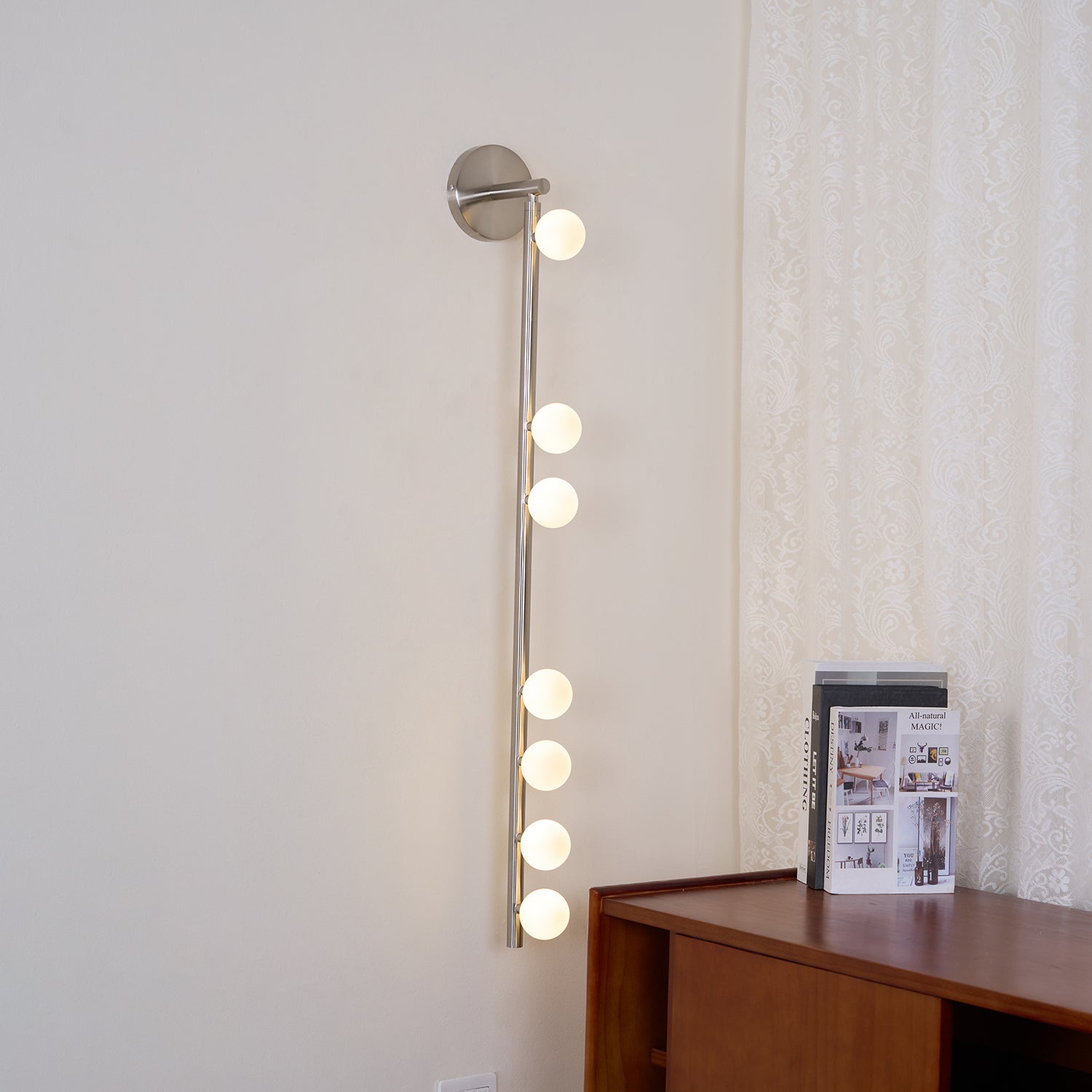 Aplique de pared tubular Masebel