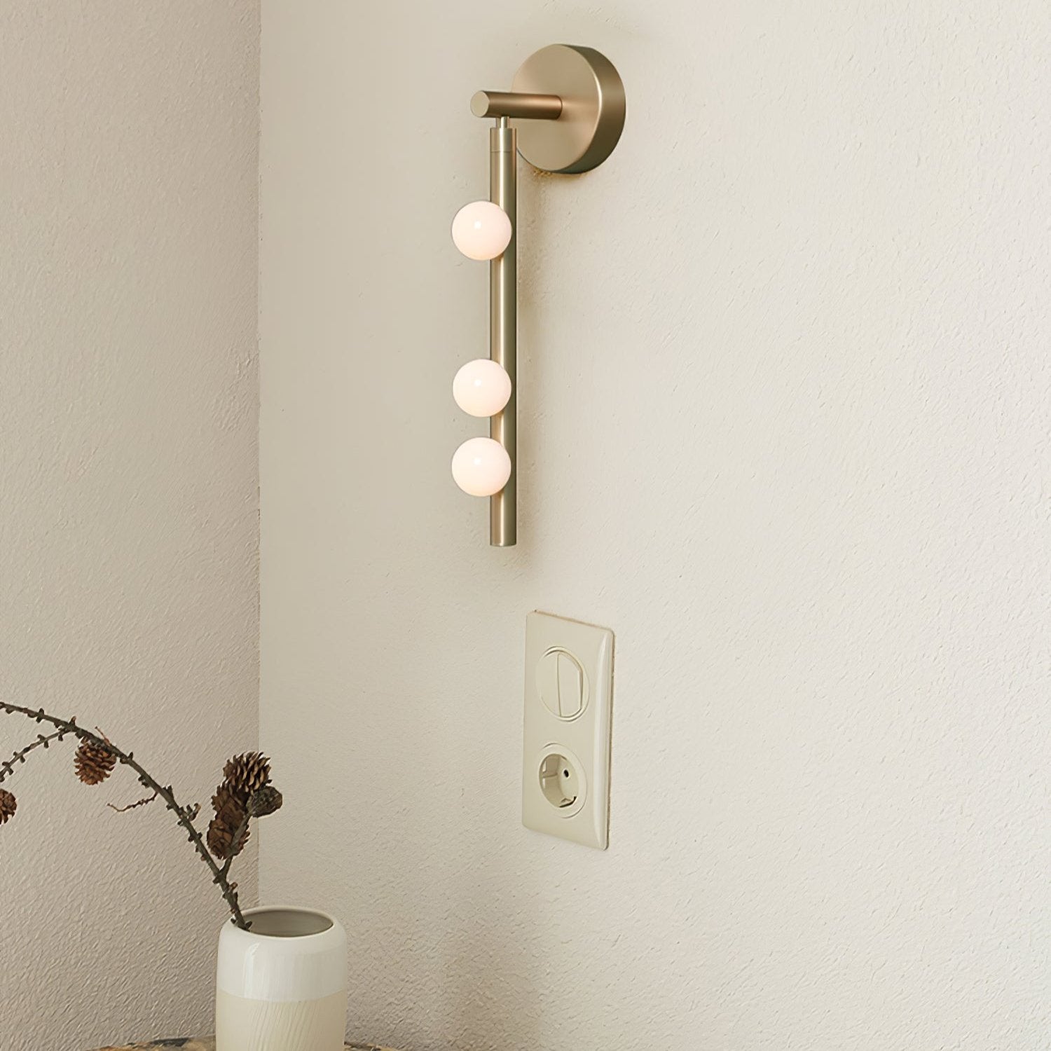 Aplique de pared tubular Masebel