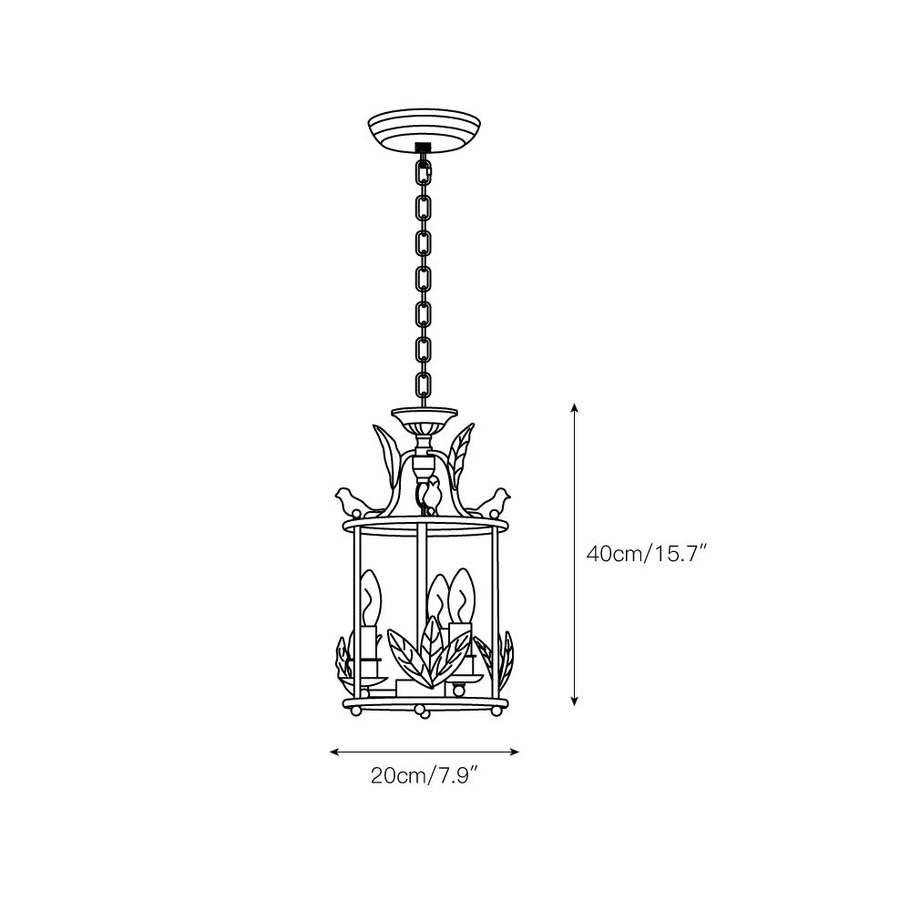 Lámpara colgante farol Celi