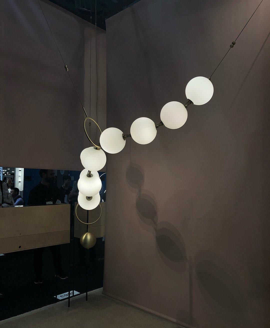 Lámpara colgante globo Levava