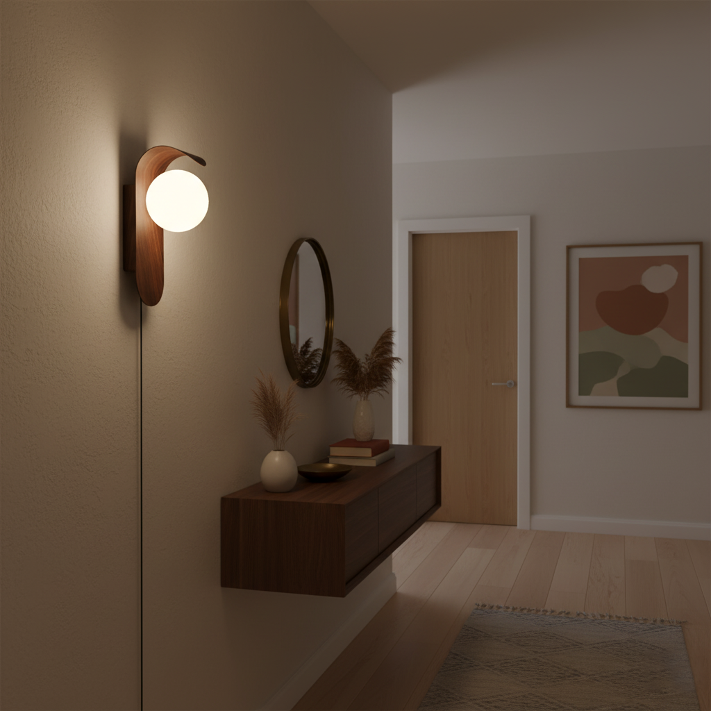 Aplique de pared globo Olbel