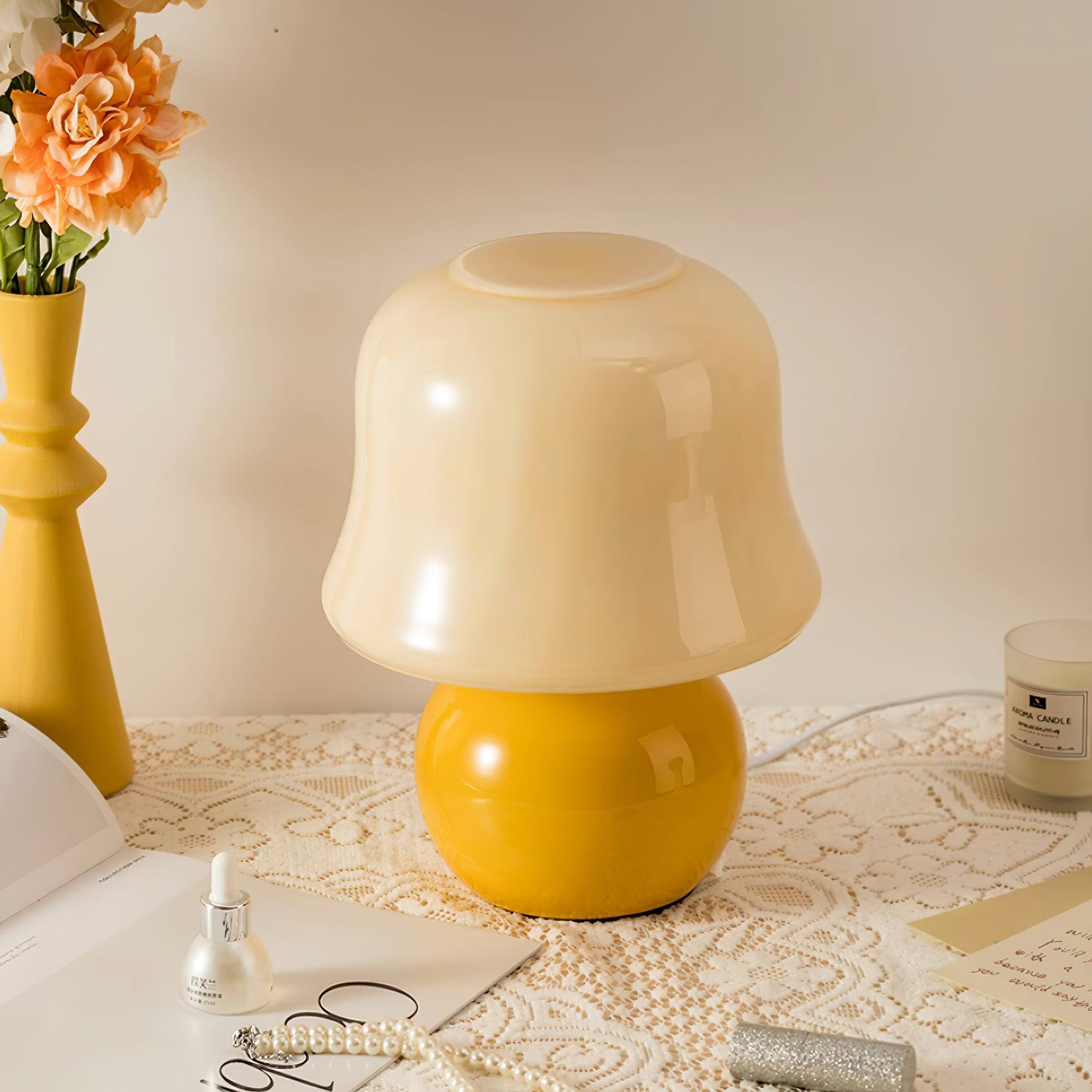 Lámpara de mesa tipo seta Cidel