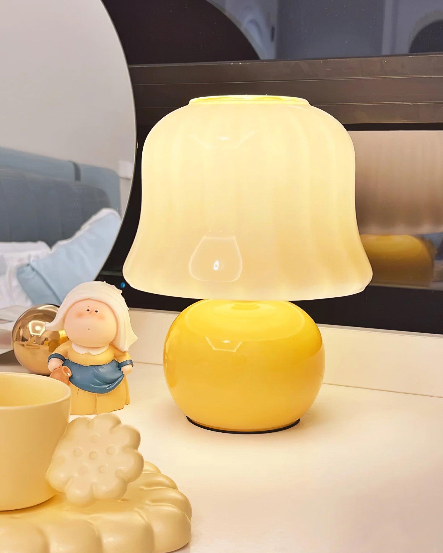 Lámpara de mesa tipo seta Cidel