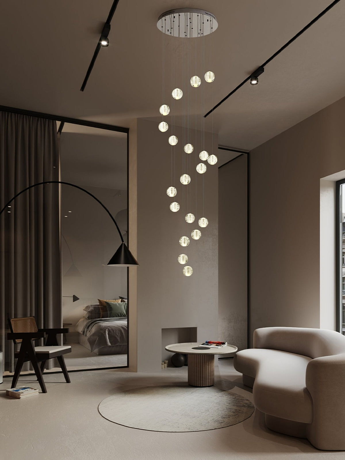 Crystal Bubbles Balls Pendant Lamp – detail 25