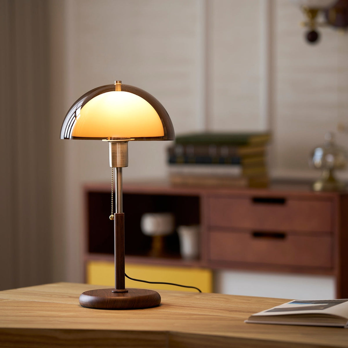 Lámpara de mesa retro Monteorio