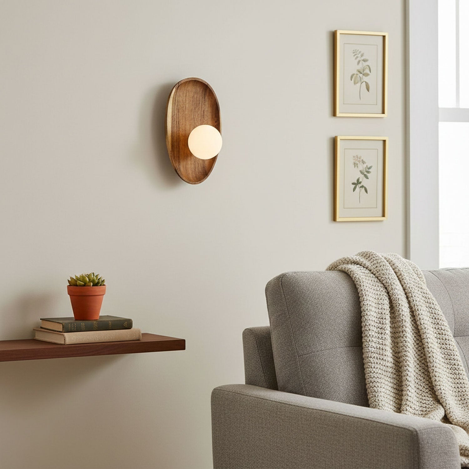 Aplique de pared minimalista Luzava