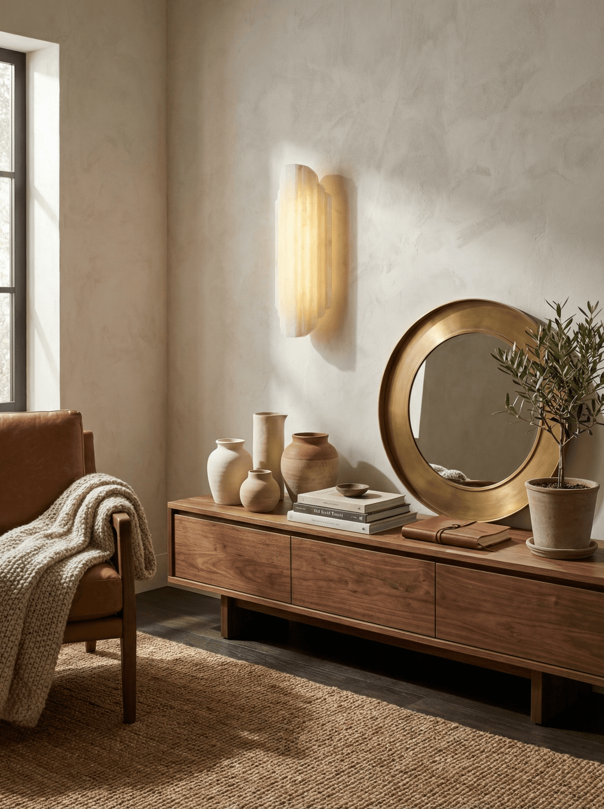 Estelle Alabaster Wall Sconce – detail 6