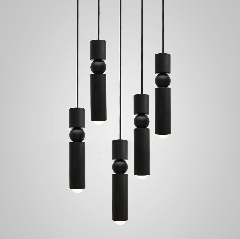 Lámpara colgante tubular Lirioara