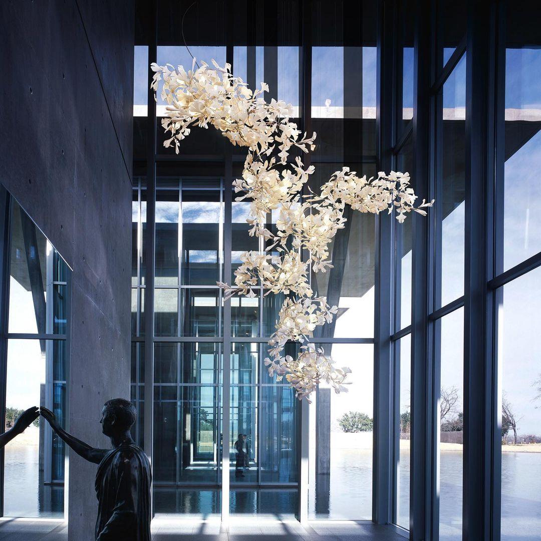 Gingko Vortex Chandelier – detail 20