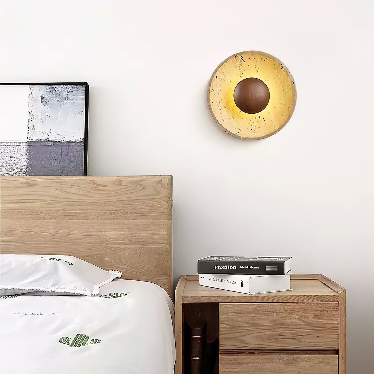 Lámpara de pared Tello de travertino