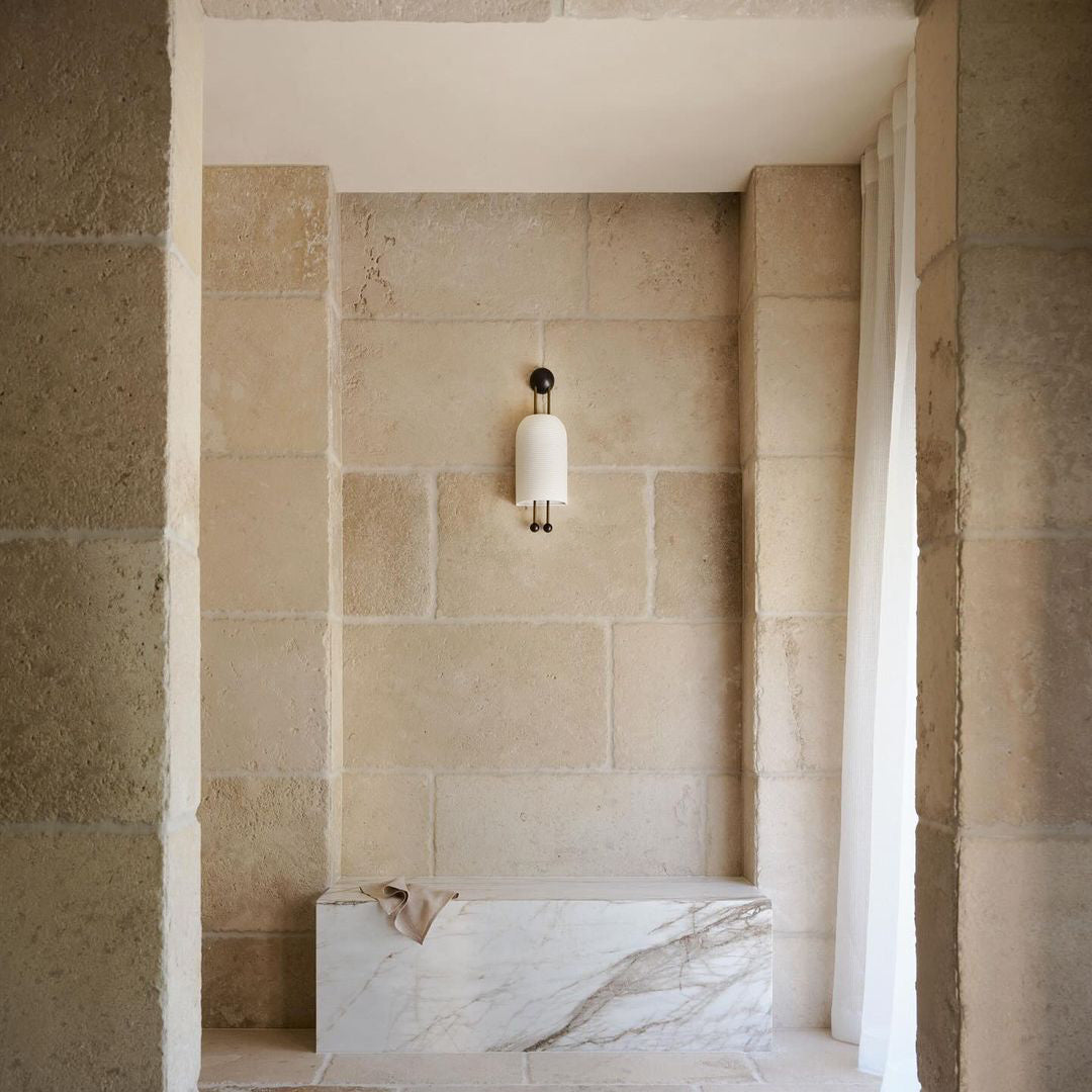 Aplique de pared acanalado Donien
