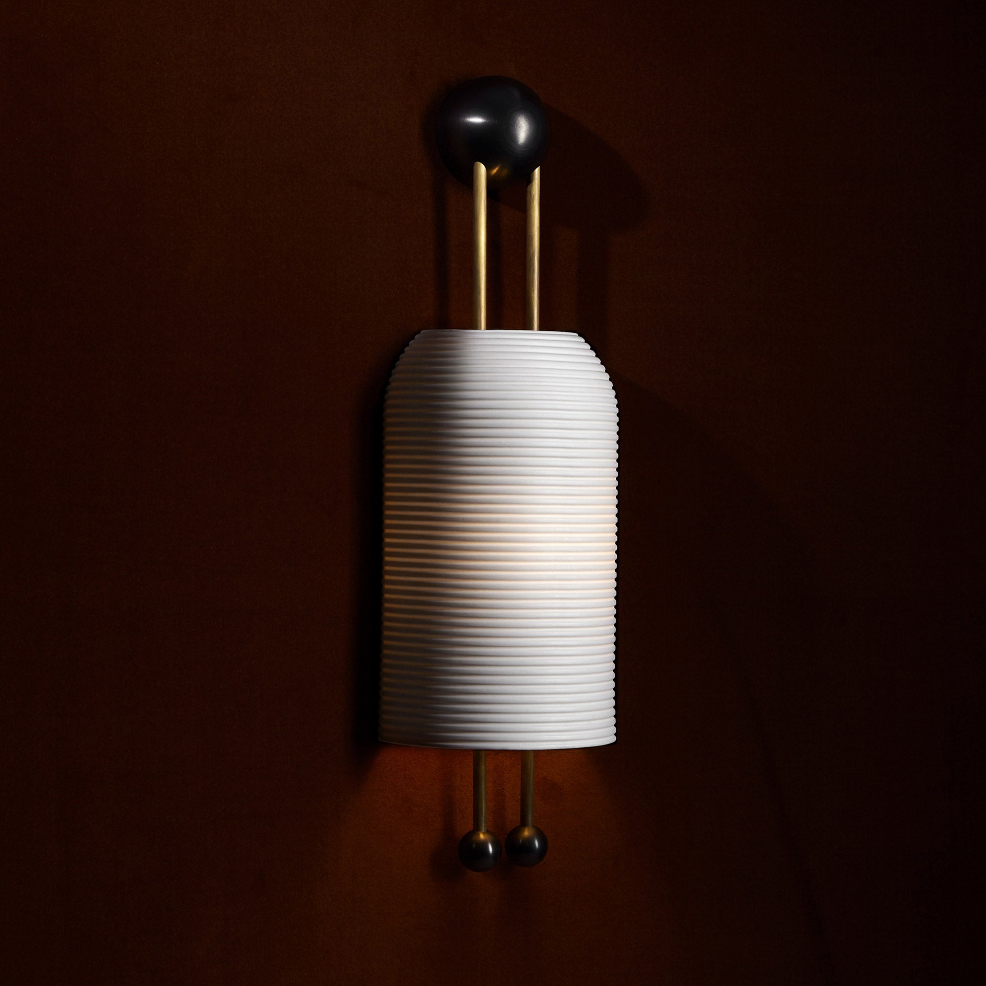 Aplique de pared acanalado Donien