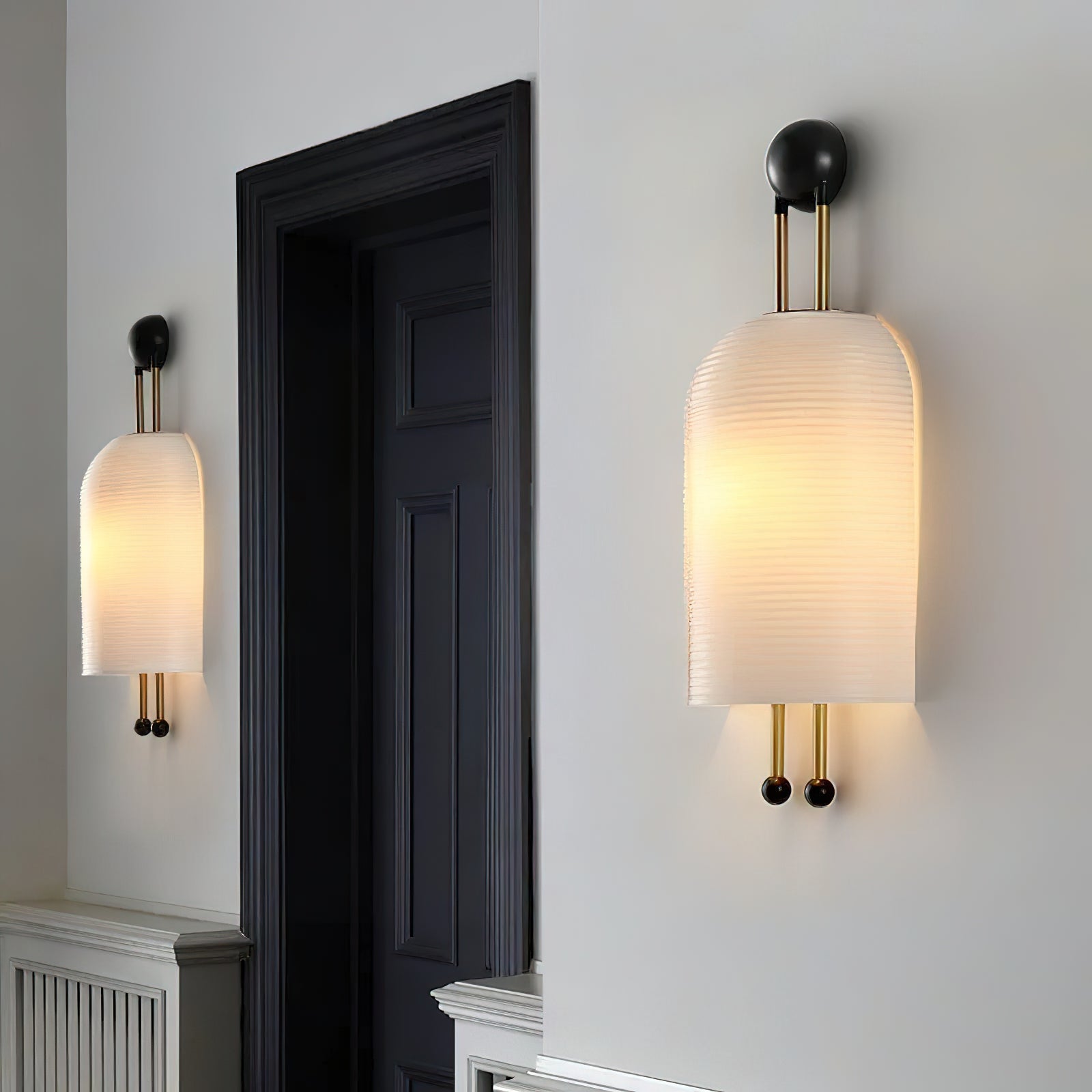 Aplique de pared acanalado Donien