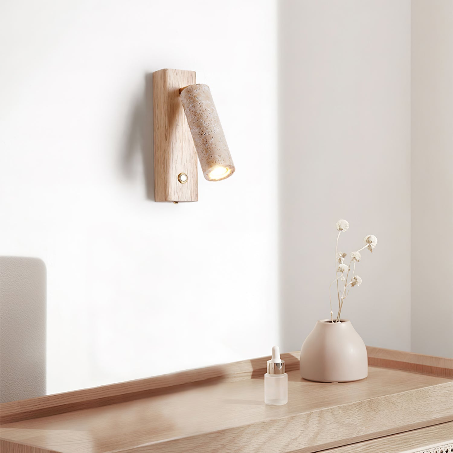 Aplique de pared tubular Dinauna