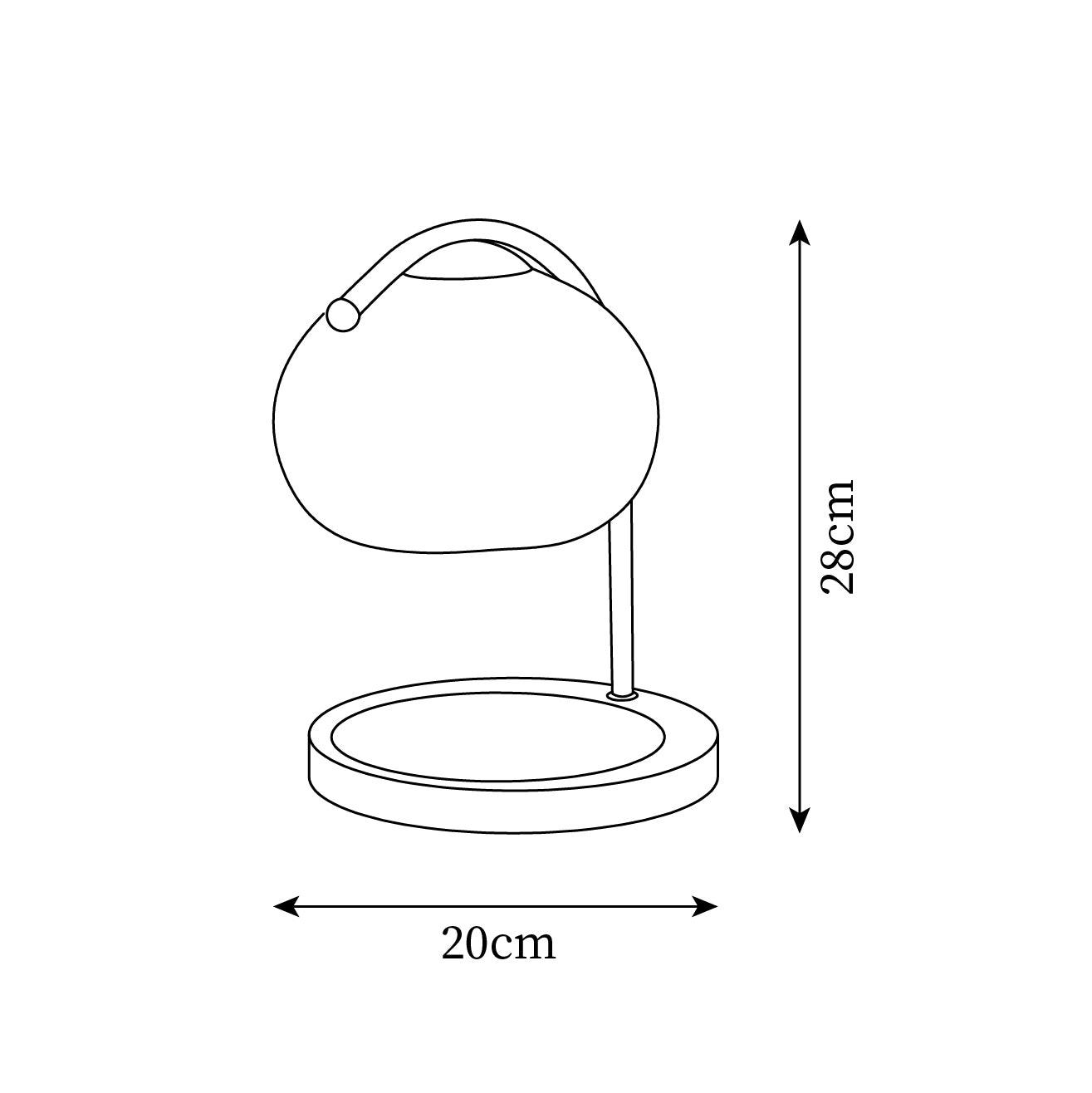 Lámpara de mesa calientavelas Miairae