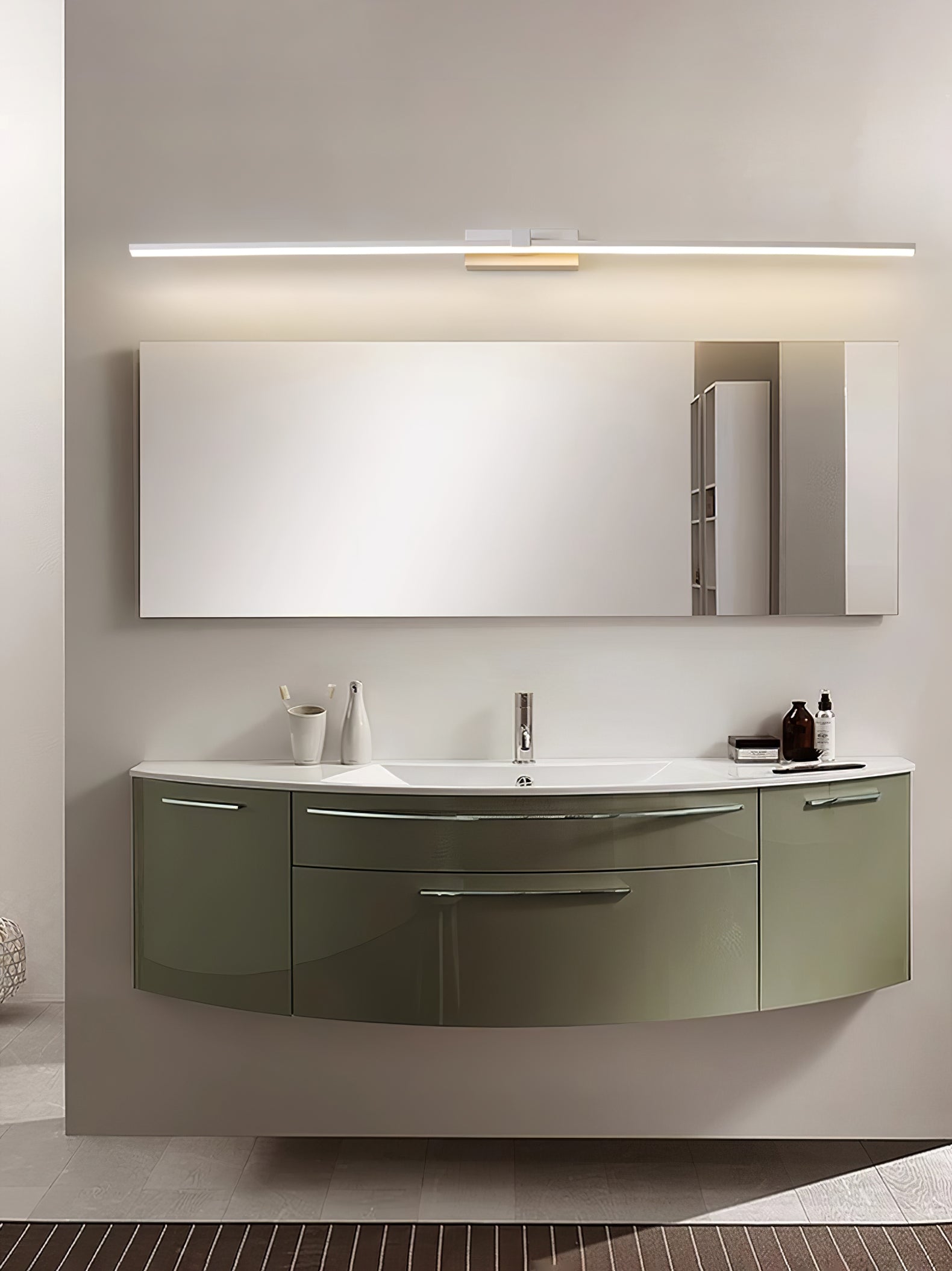 Aplique de pared lineal Ondaava