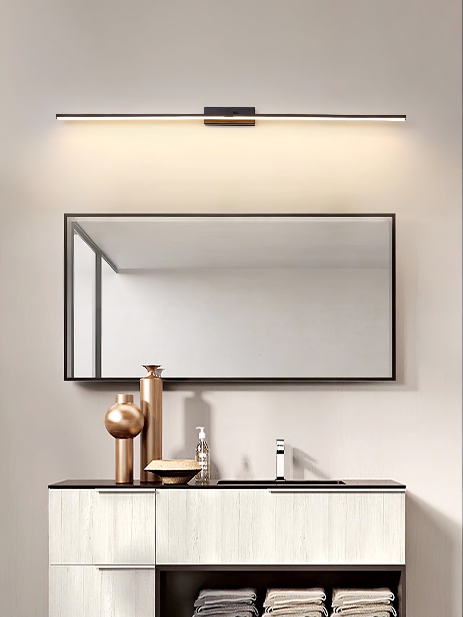 Aplique de pared lineal Ondaava