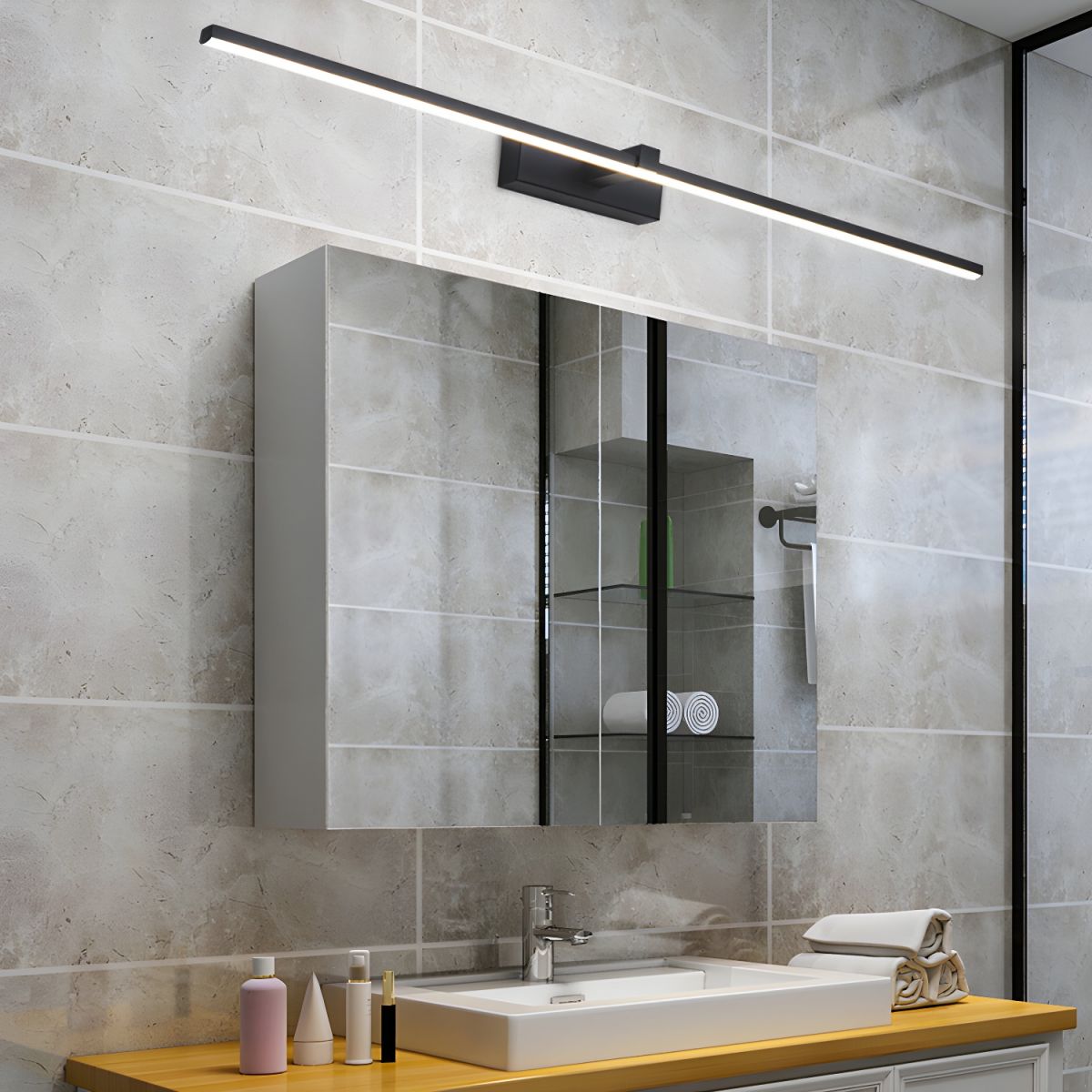 Aplique de pared lineal Ondaava