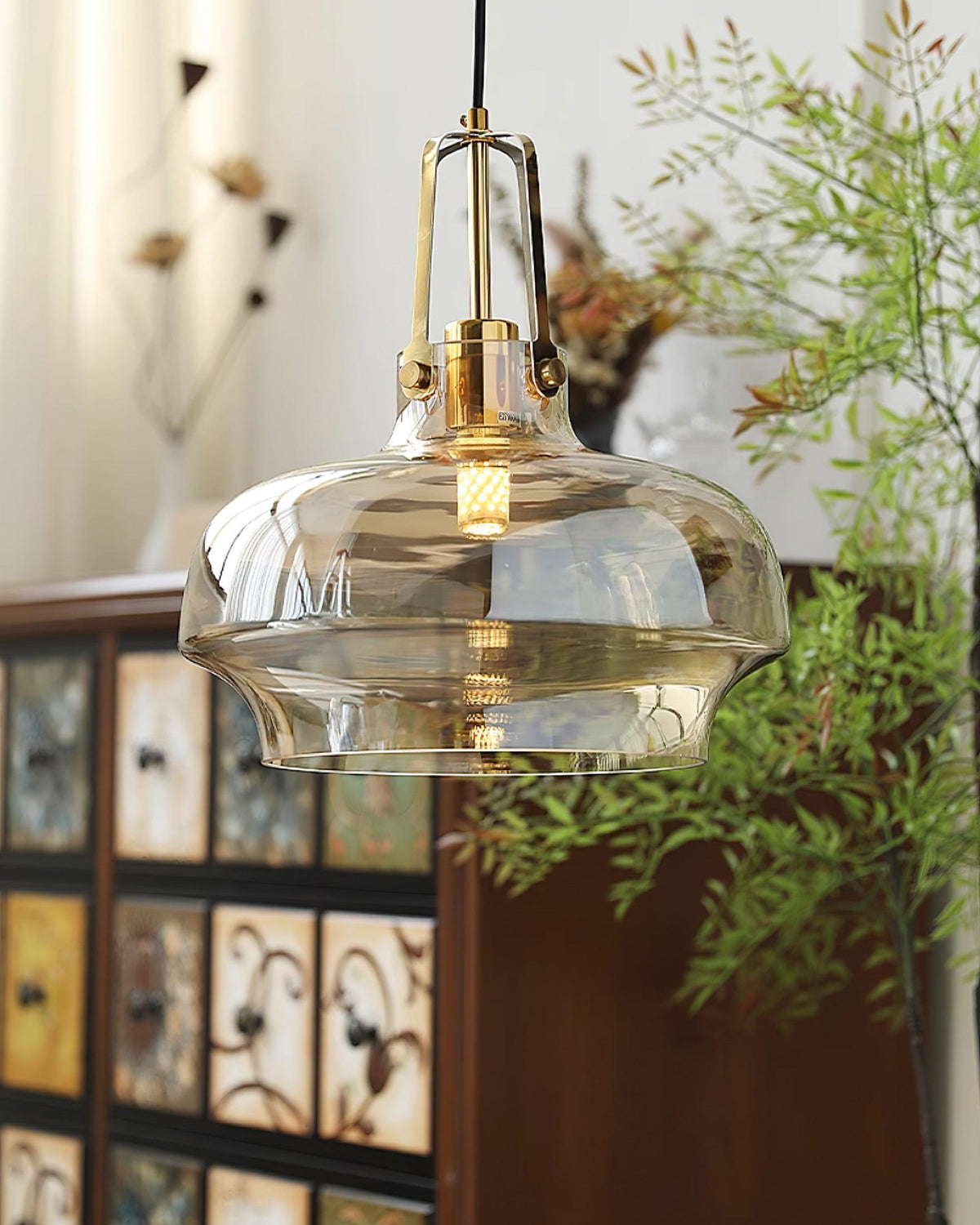 Lámpara colgante Bauhaus Lunaia