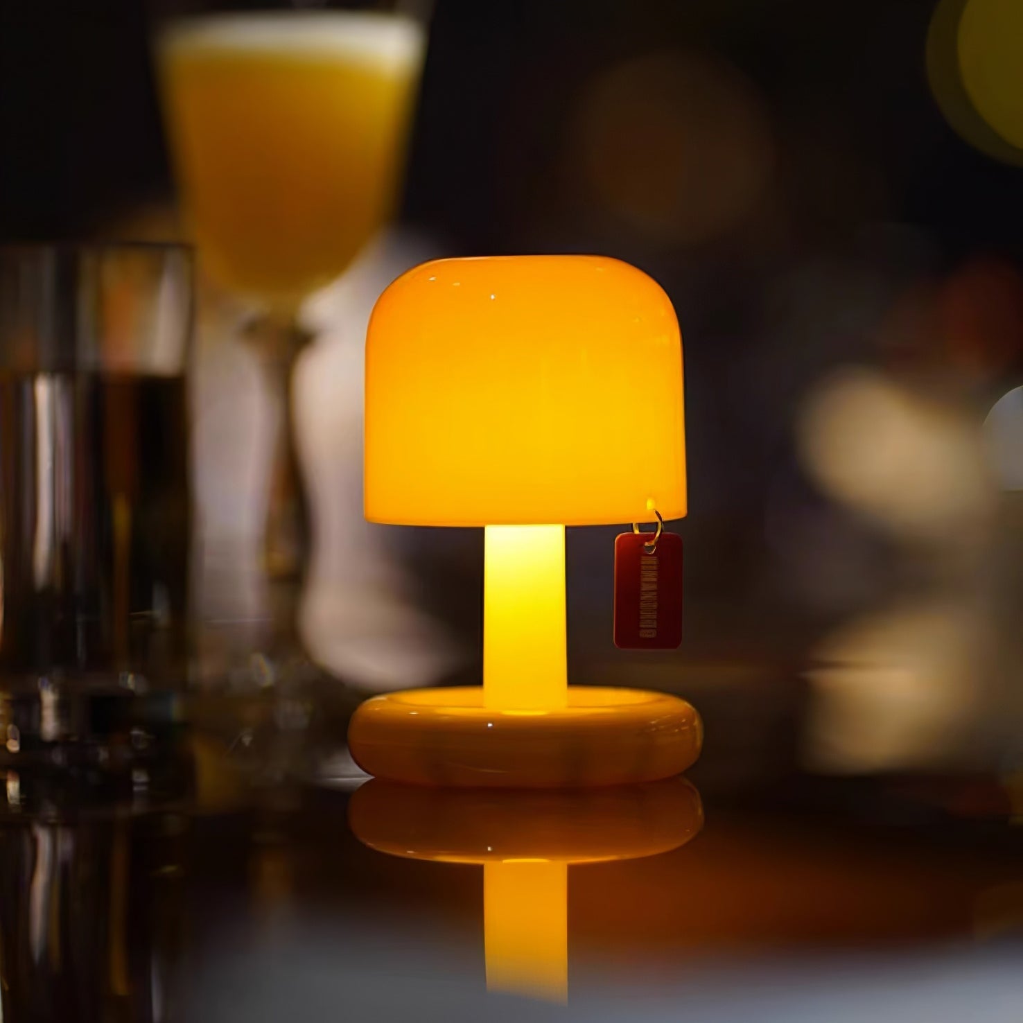 Lámpara de mesa tipo seta Fevelia