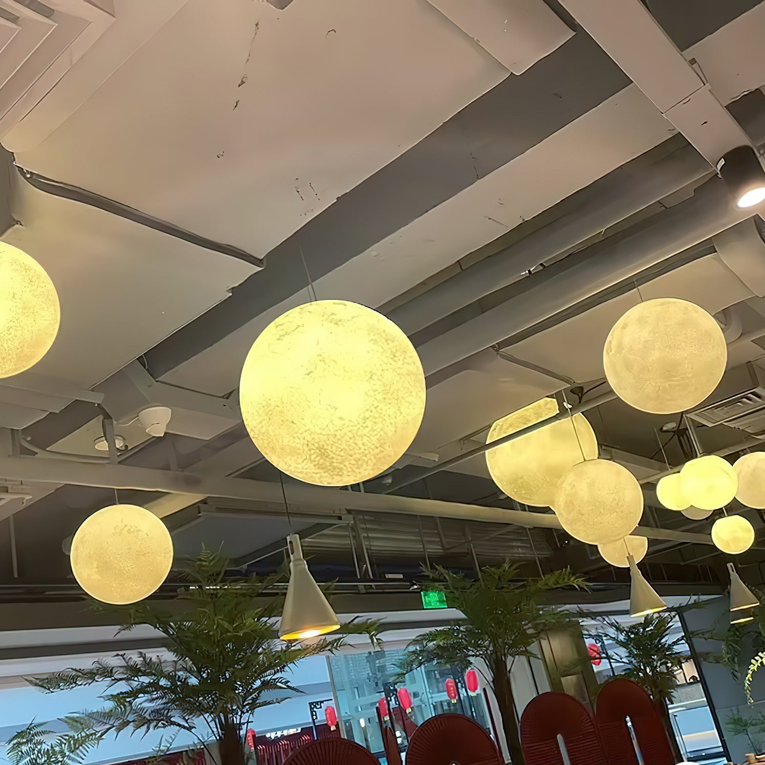 Lámpara colgante globo Alaera