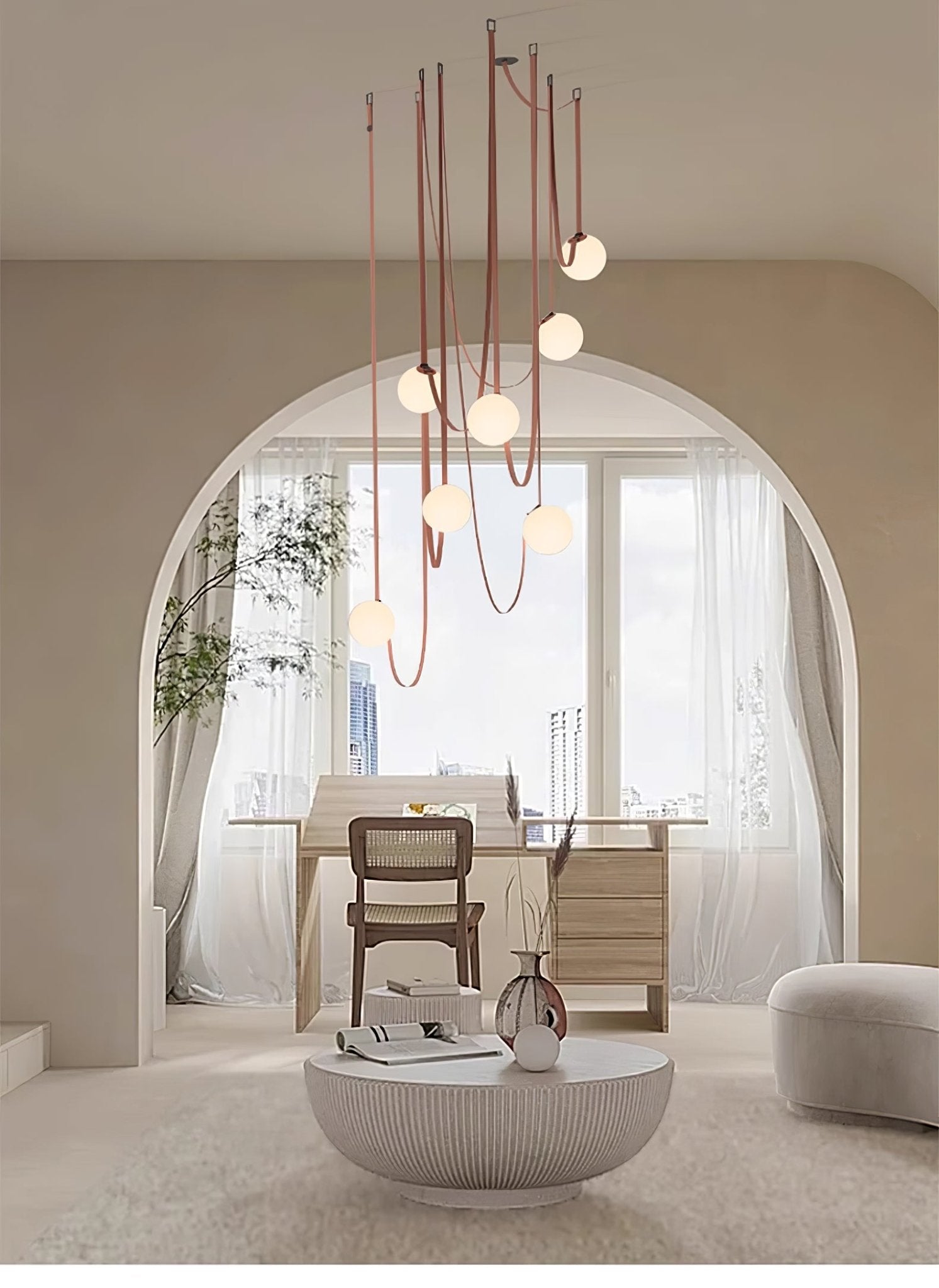 Lámpara colgante globo Nubeelo