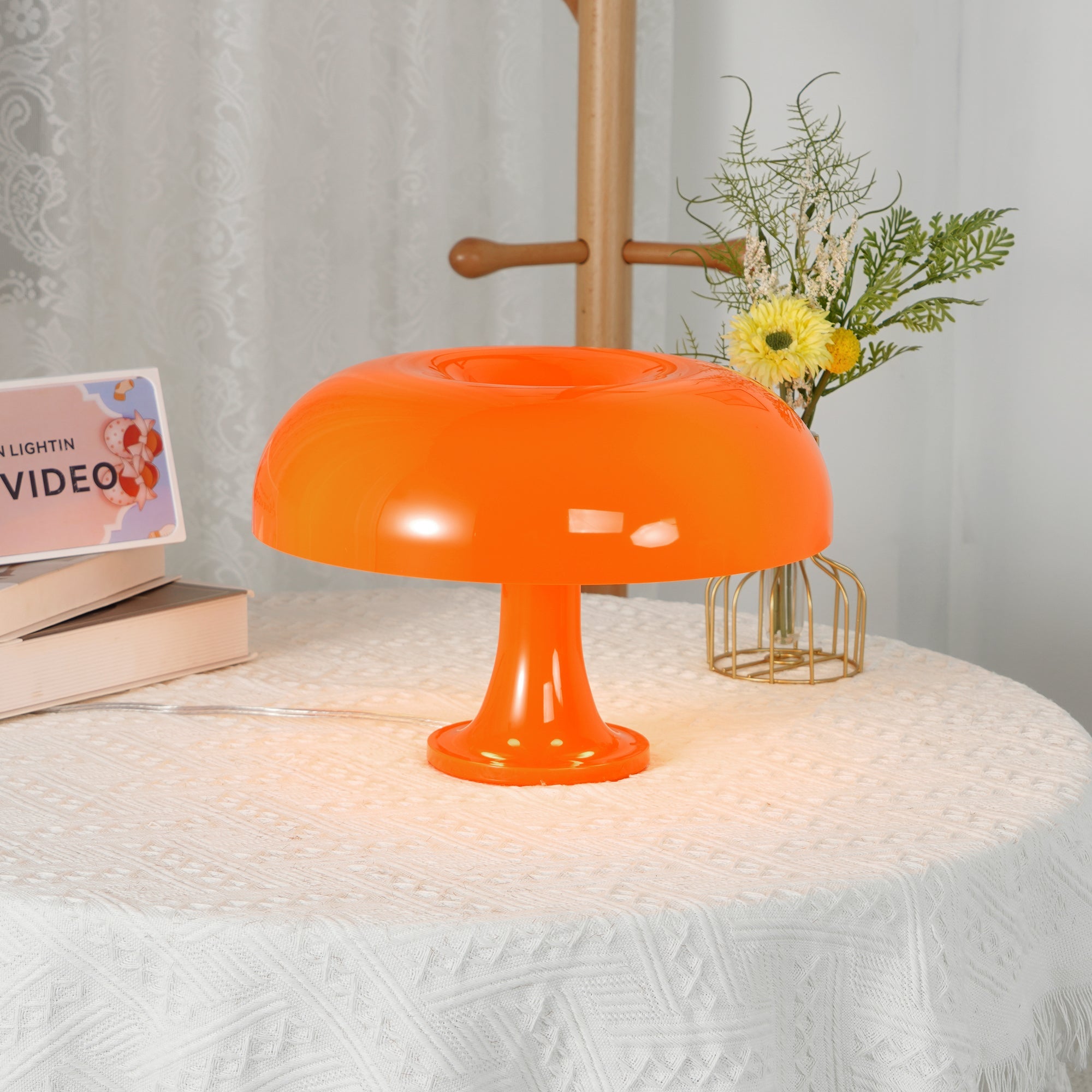 Lámpara de mesa tipo seta Naraila