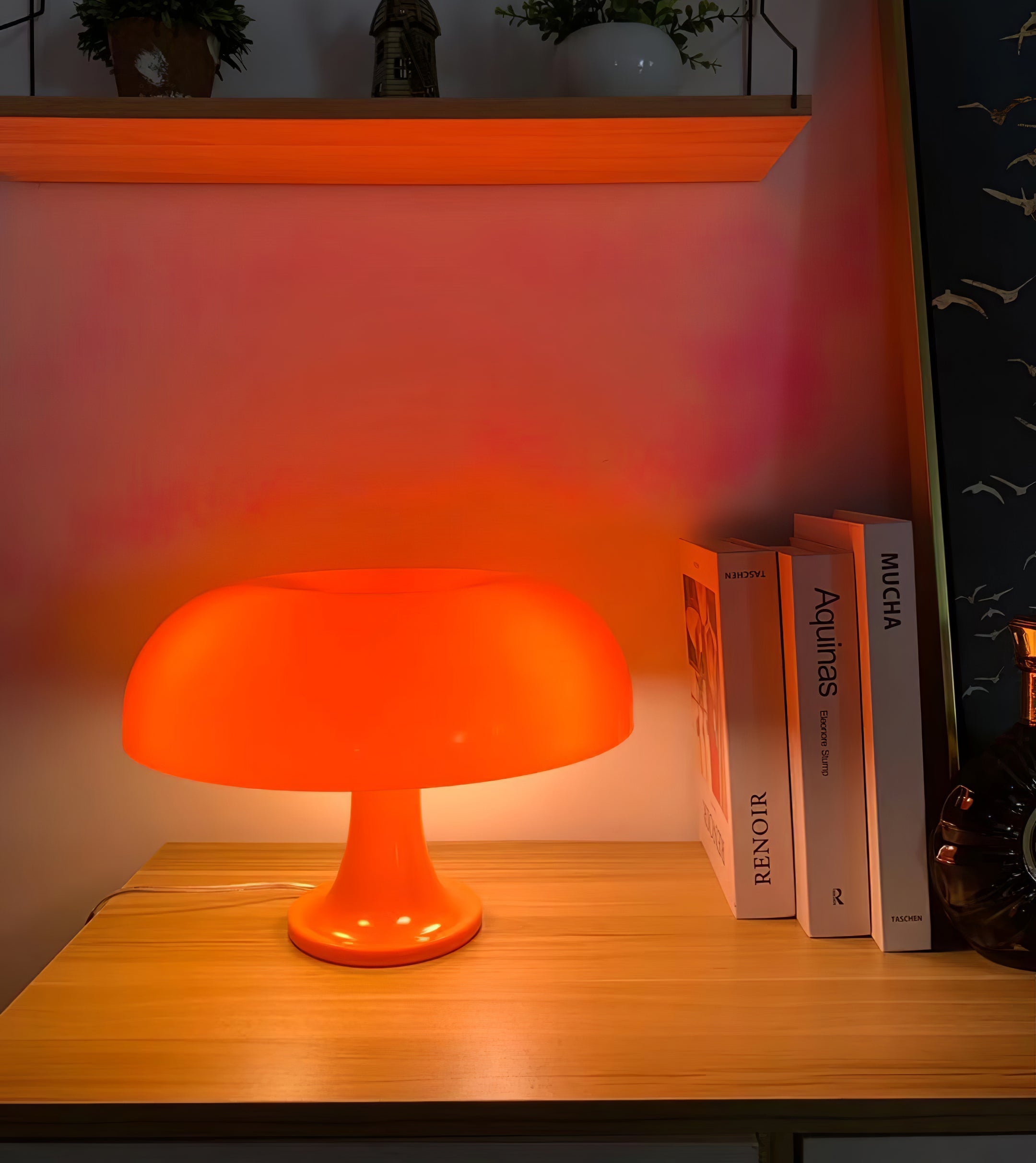 Lámpara de mesa tipo seta Naraila