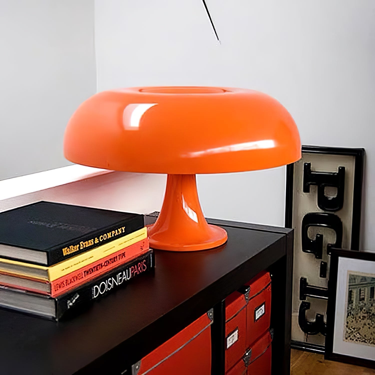 Lámpara de mesa tipo seta Naraila