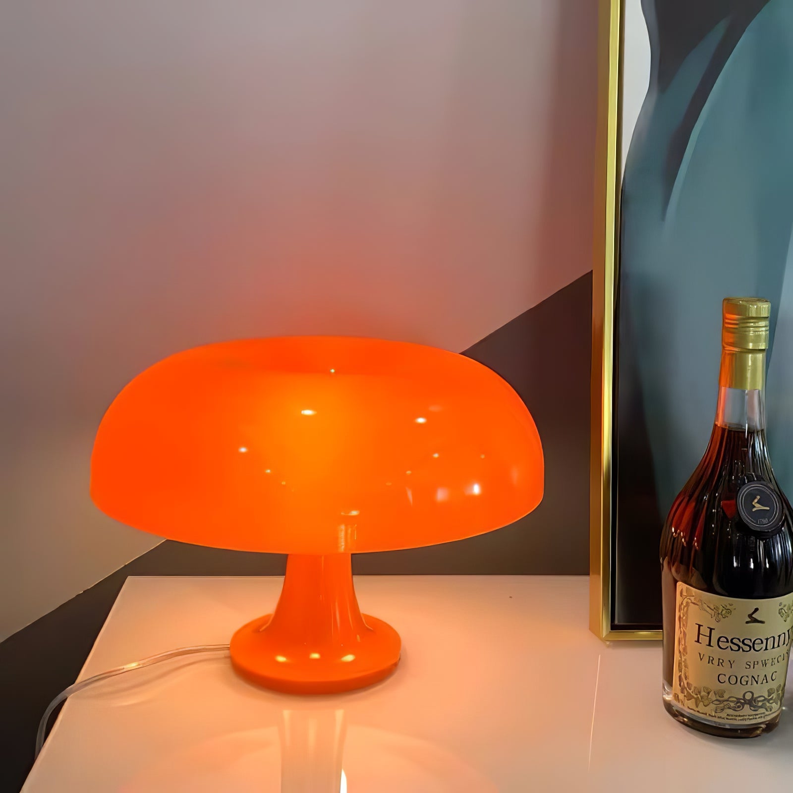 Lámpara de mesa tipo seta Naraila