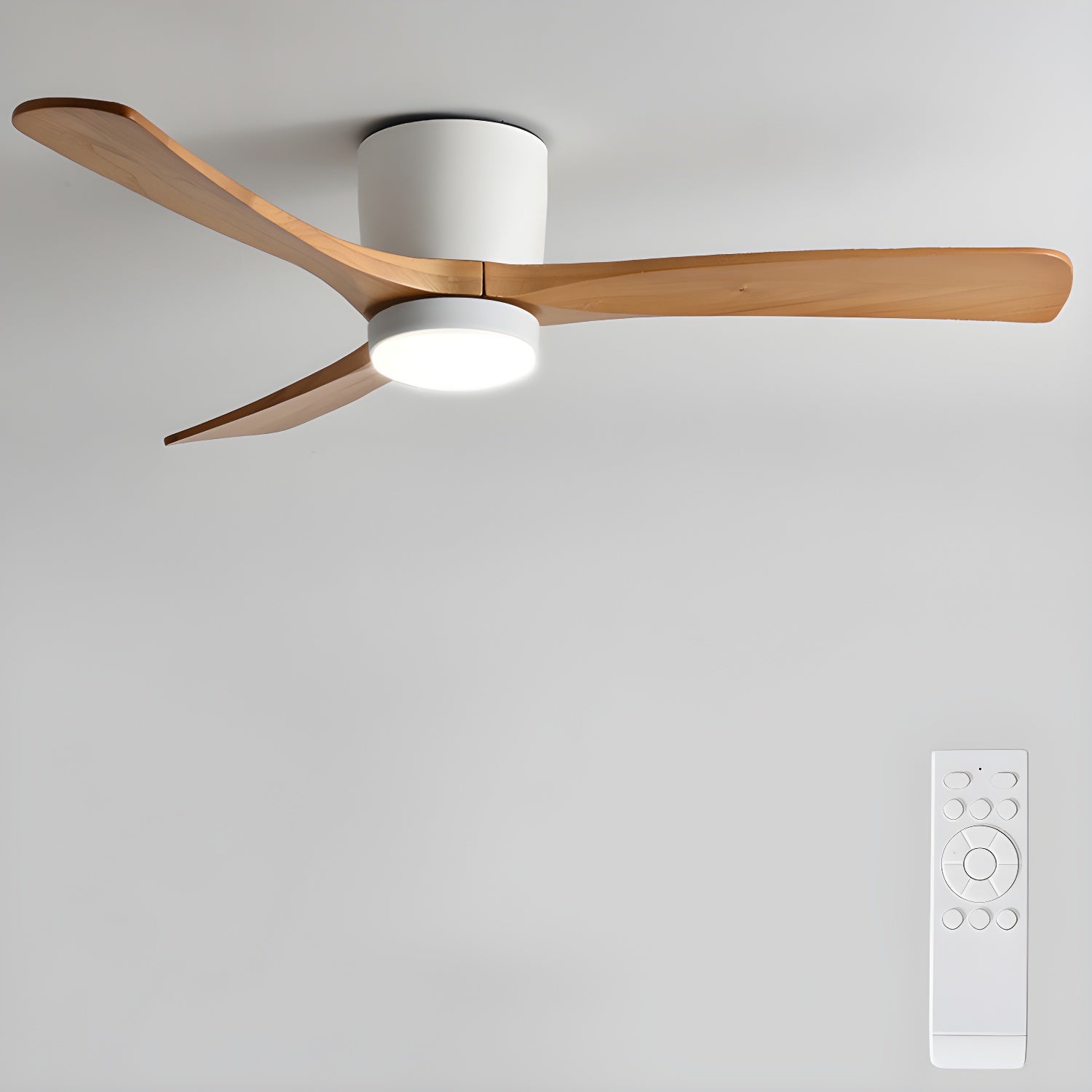 Ventilador de techo LED de madera Looma