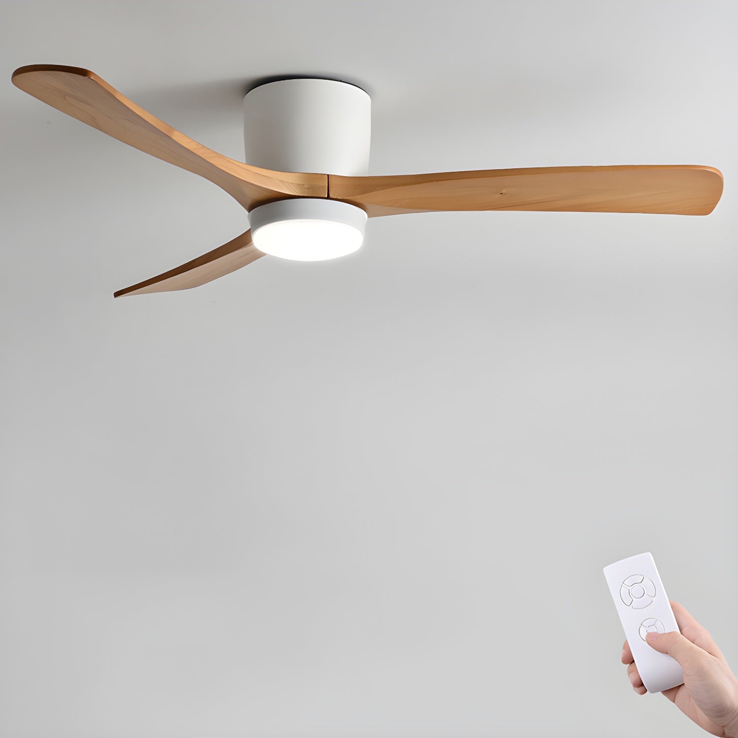 Ventilador de techo LED de madera Looma