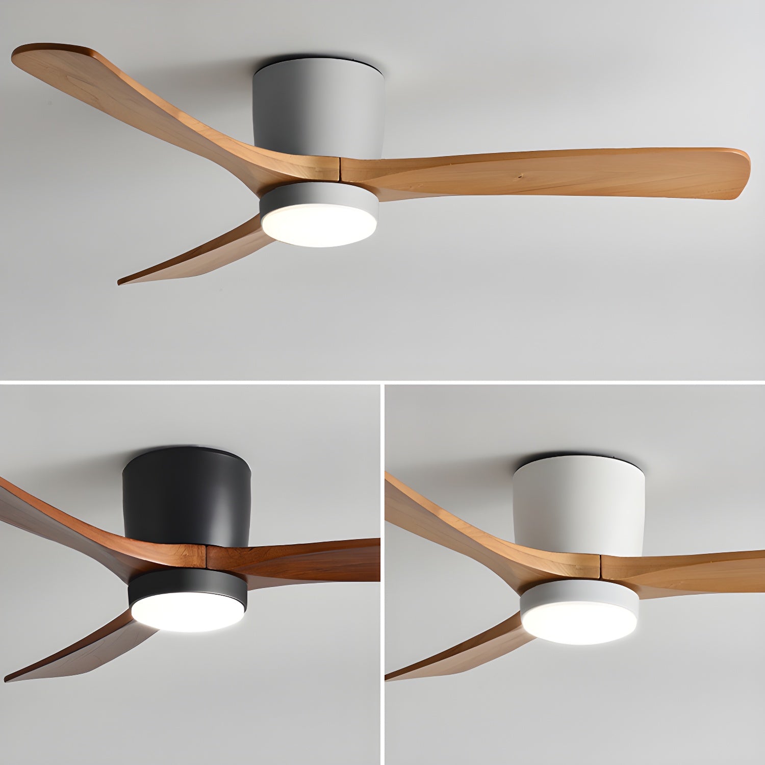 Ventilador de techo LED de madera Looma