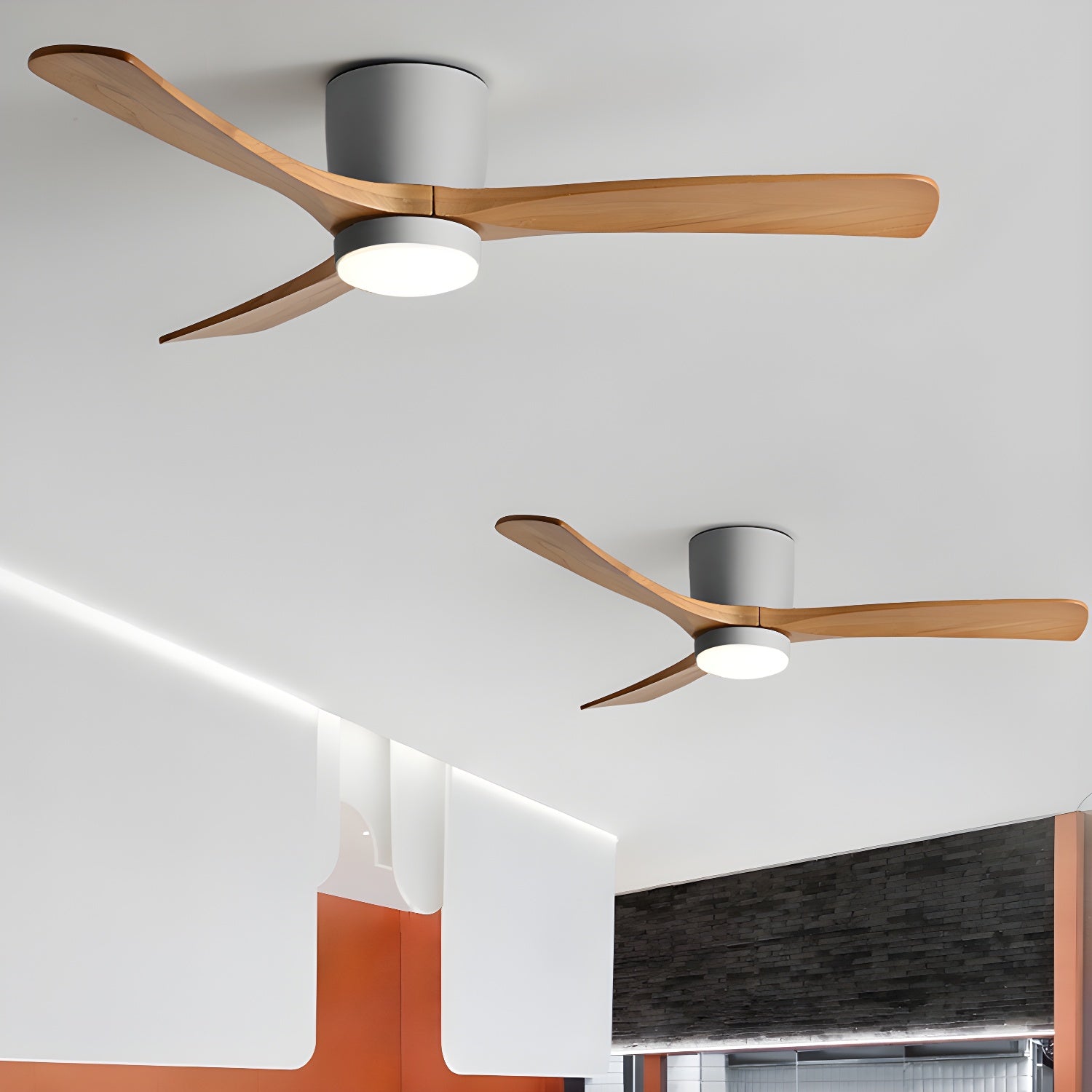 Ventilador de techo LED de madera Looma