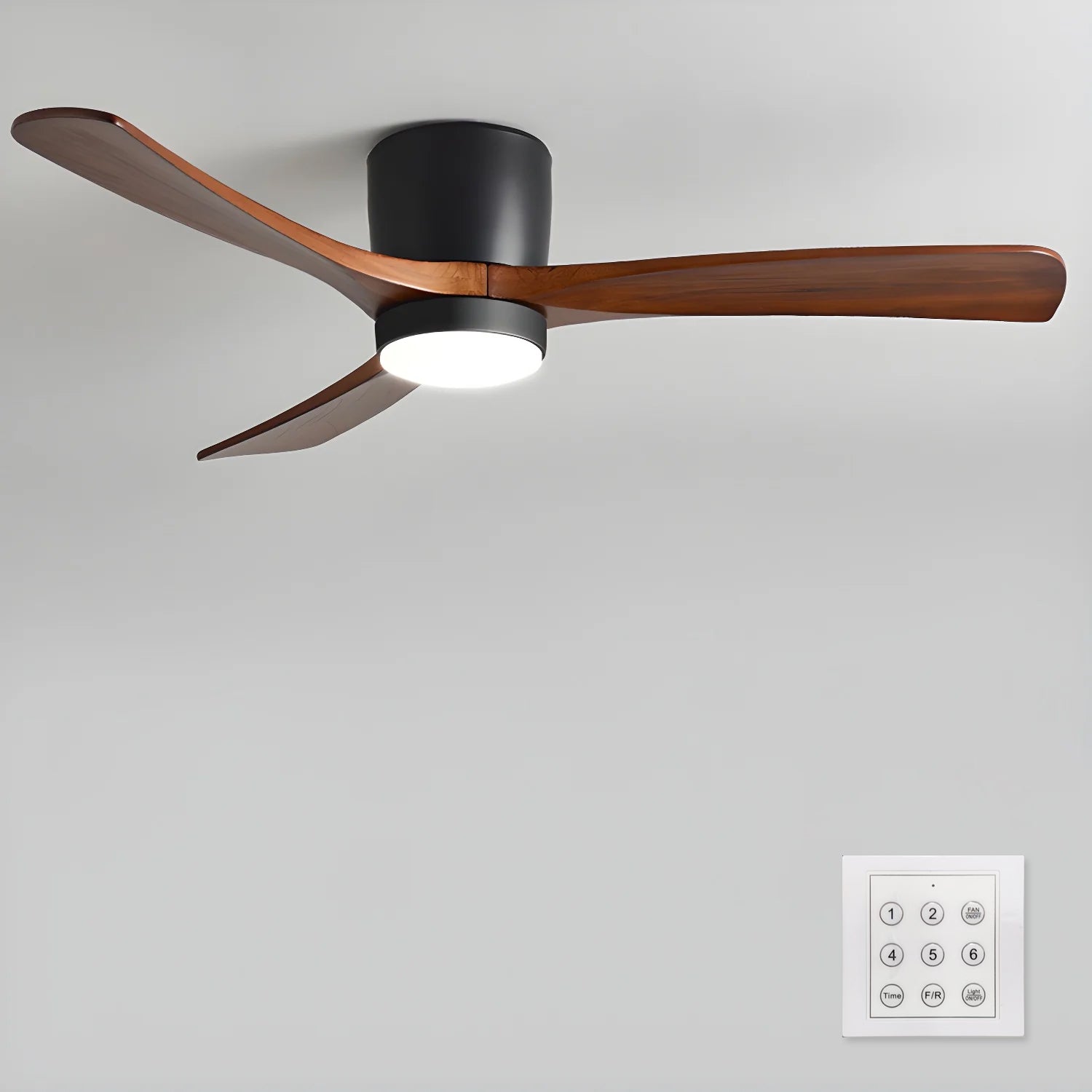 Ventilador de techo LED de madera Looma